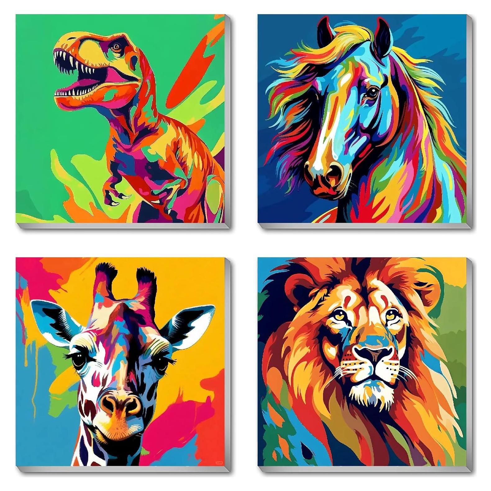 Kit de Pintar por Números MBNTJHT para Niños 20x20 cm