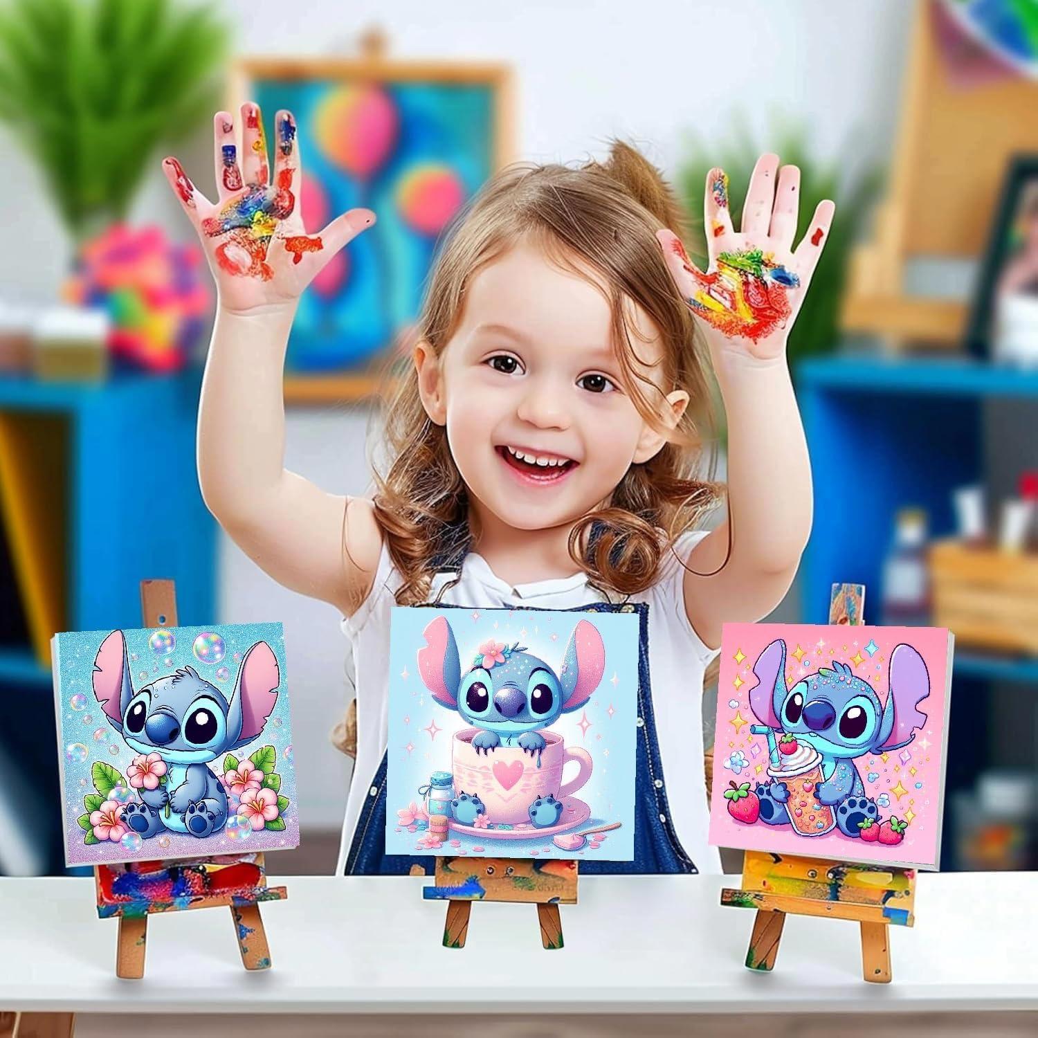 Kit de Pintura por Números para Niños nekpiahu 6 Pack 20x20 cm