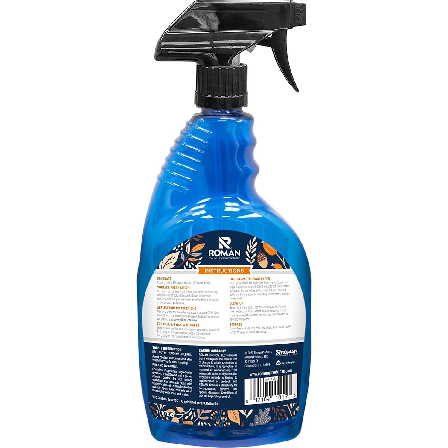 Ayudante de Papel Tapiz E-Z Hang ROMAN 946 ml Claro No Manchante