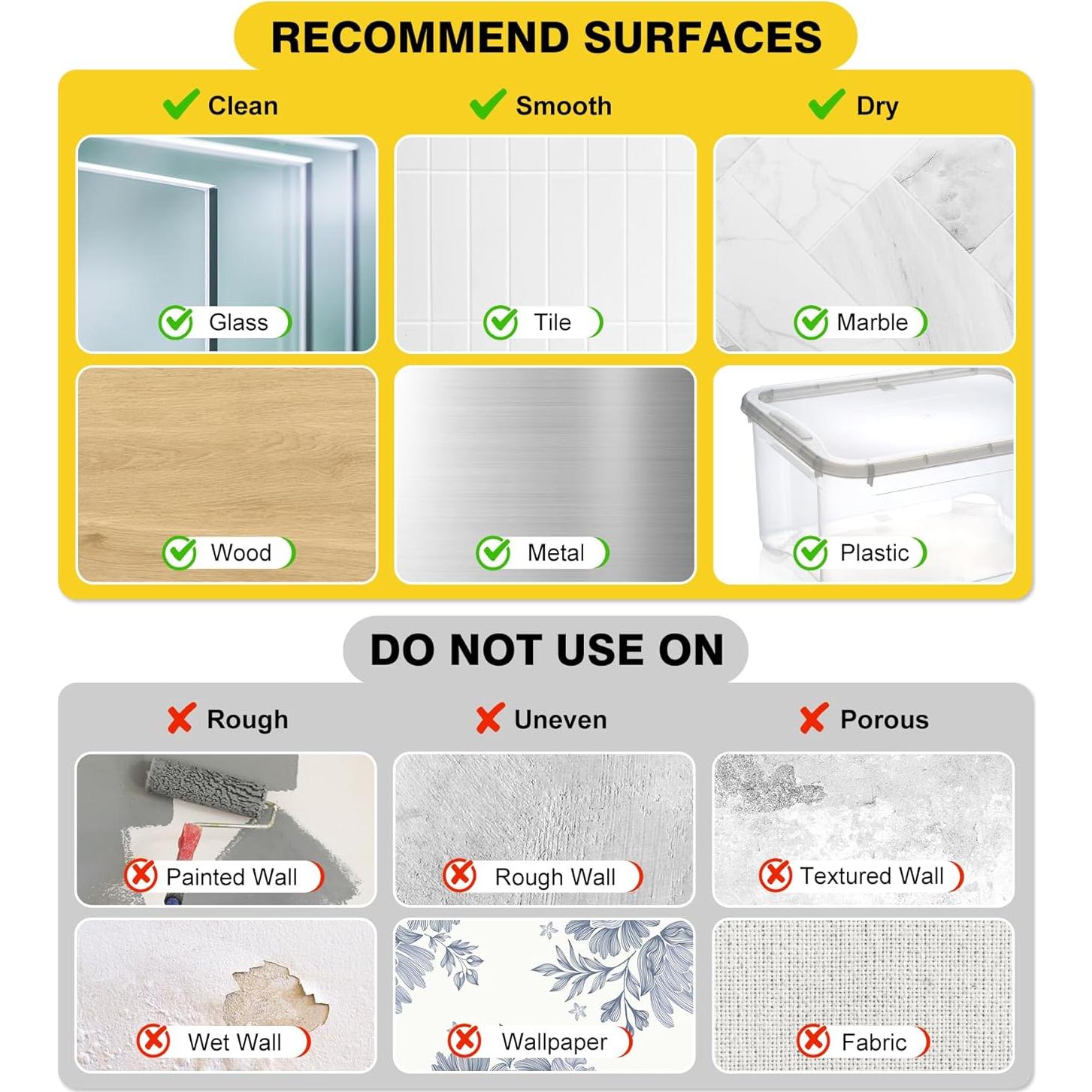 Tiras Adhesivas para Colgar Cuadros SummerBrite - 40 Tiras Medianas