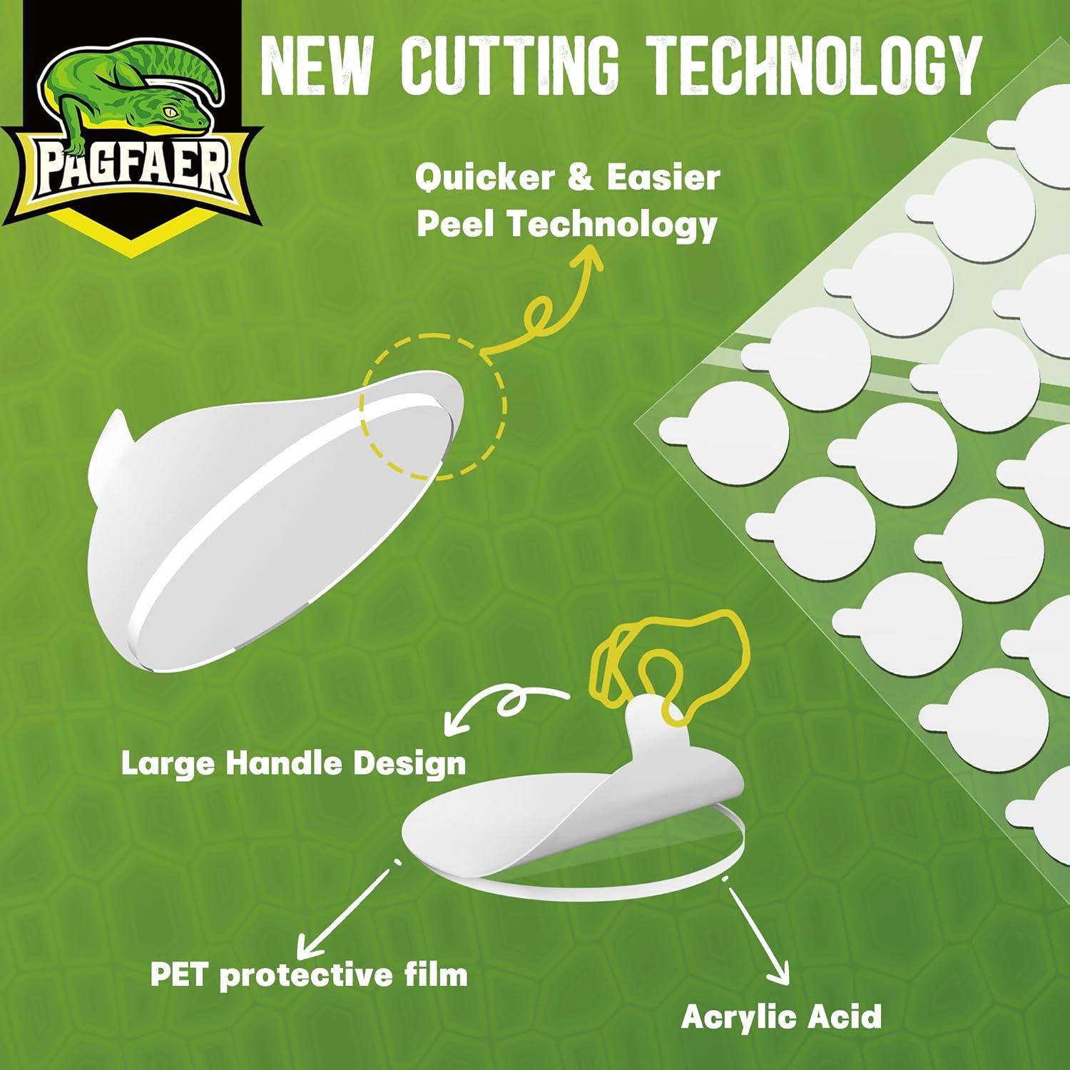 Puntos Adhesivos Doble Cara PAGFAER 100PCS 10mm Transparentes