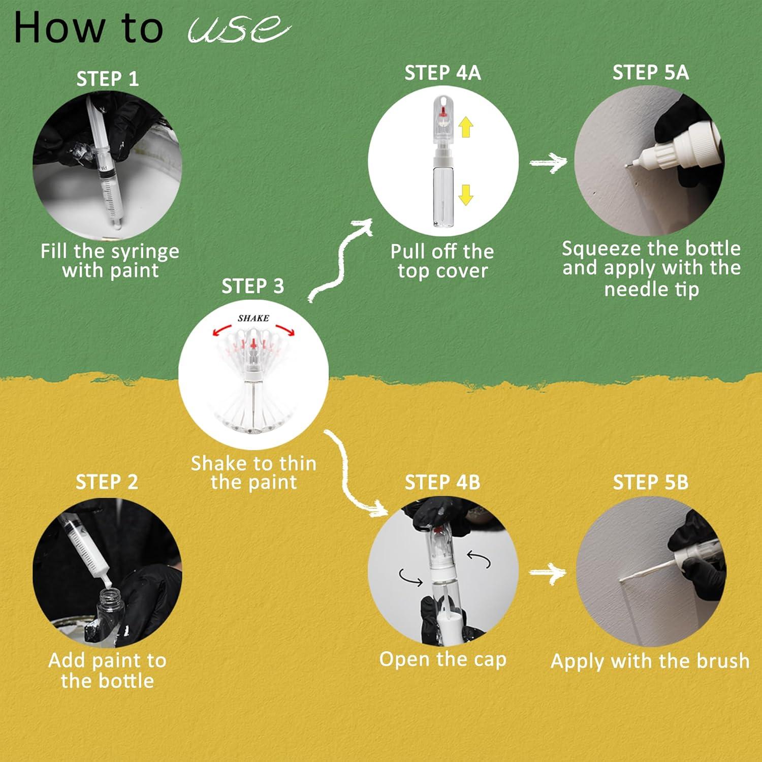 Bolígrafos de Pintura Reutilizables Genérico 20ml Paquete de 3