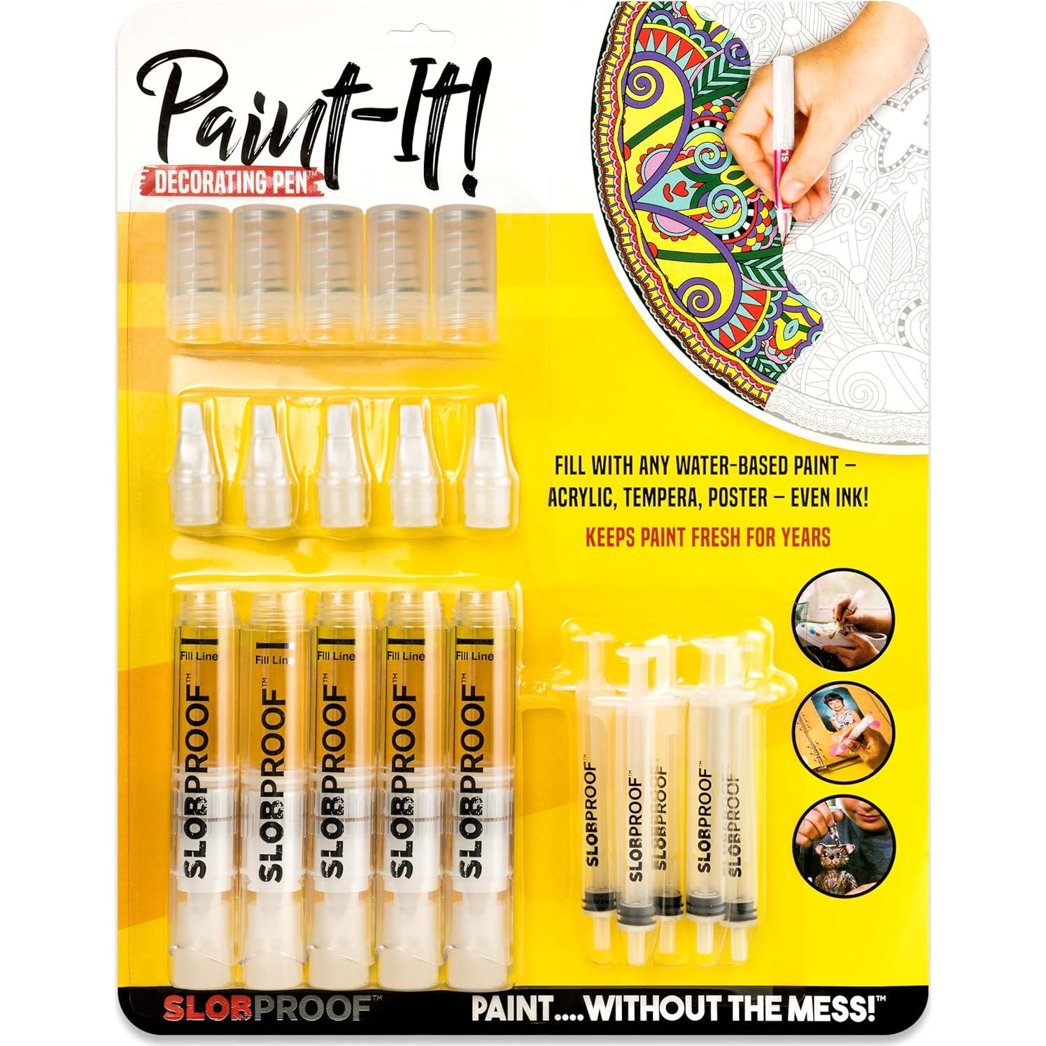 Bolígrafo Decorativo Slobproof Paint It! - Paquete de 5