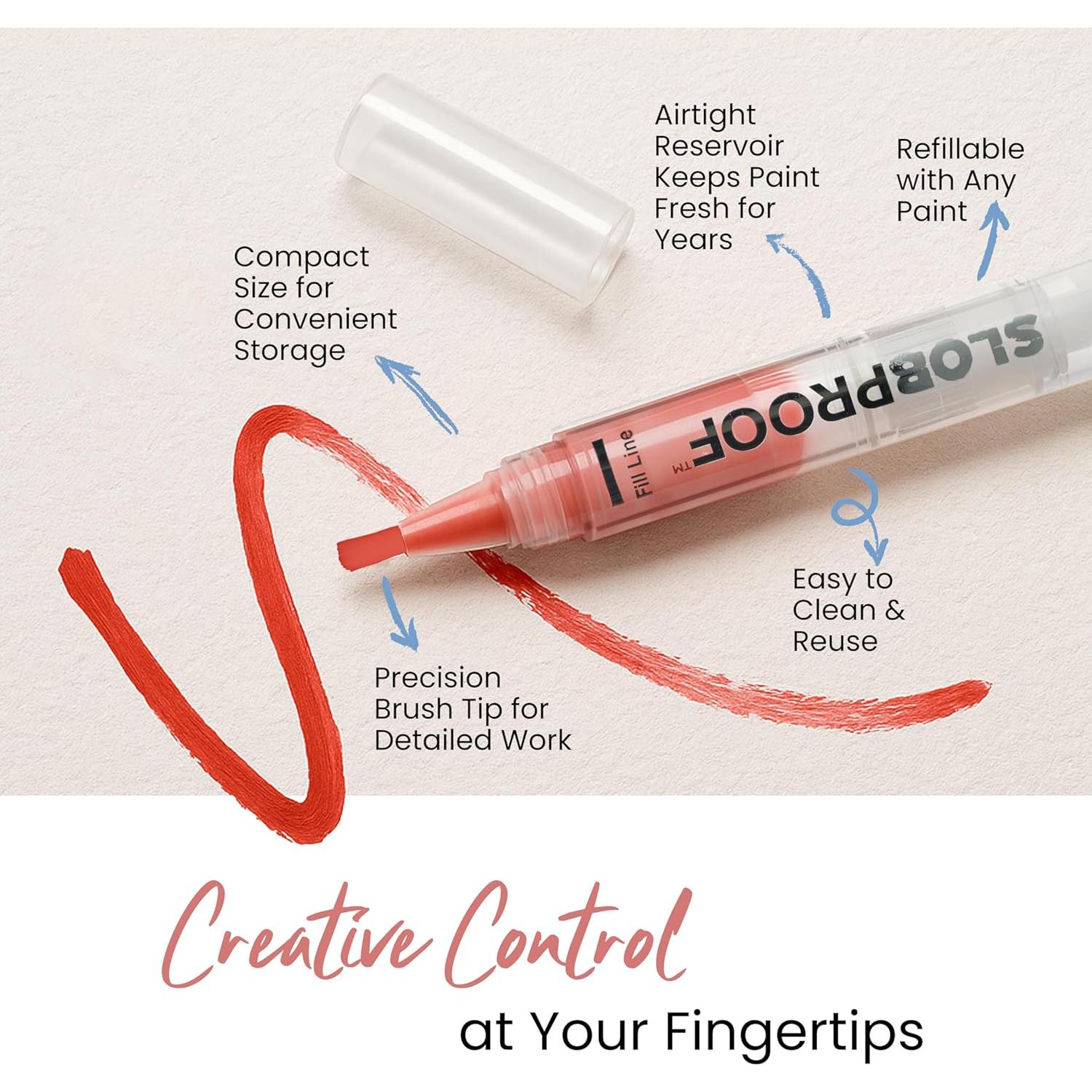 Bolígrafo Decorativo Slobproof Paint It! - Paquete de 5