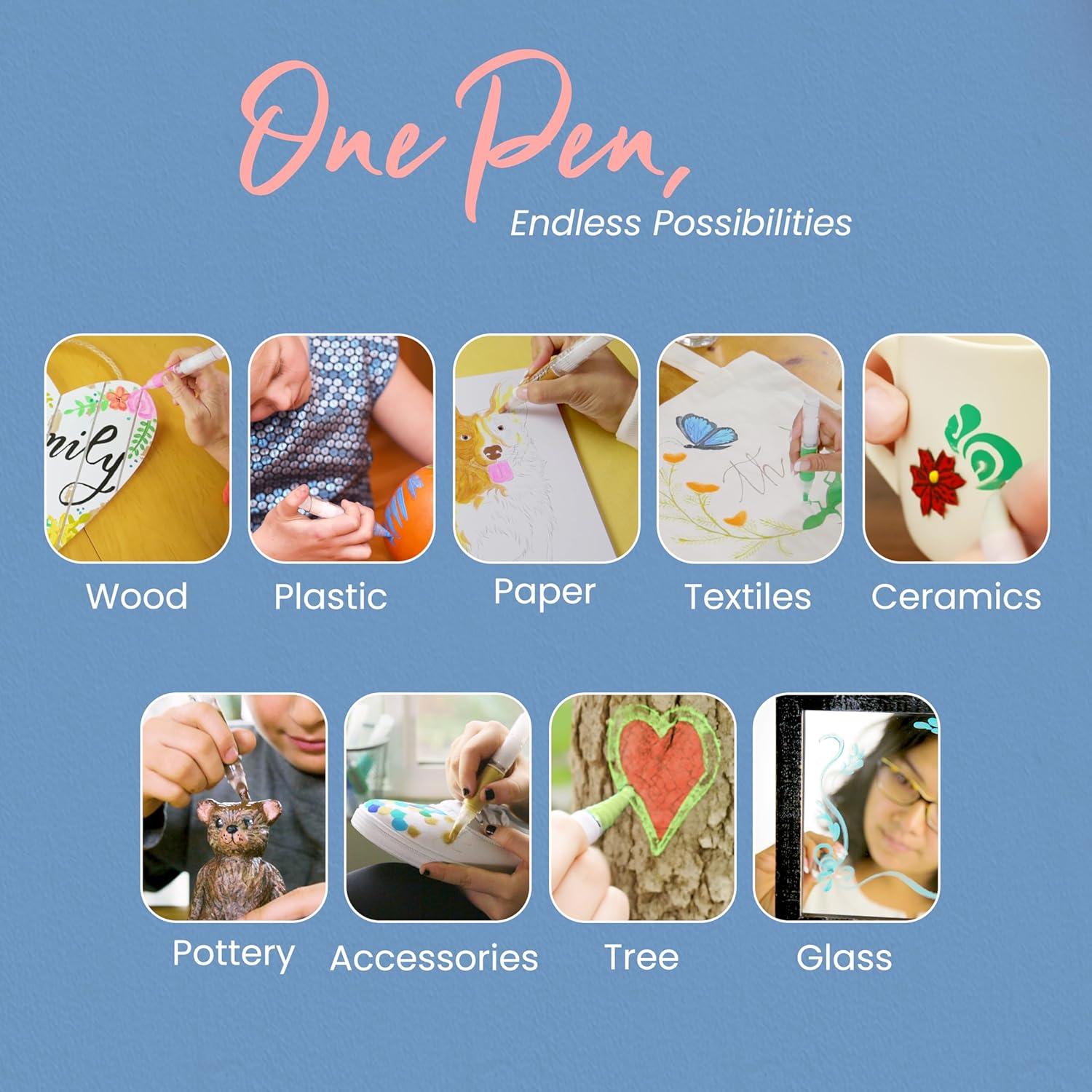 Bolígrafo Decorativo Slobproof Paint It! - Paquete de 5