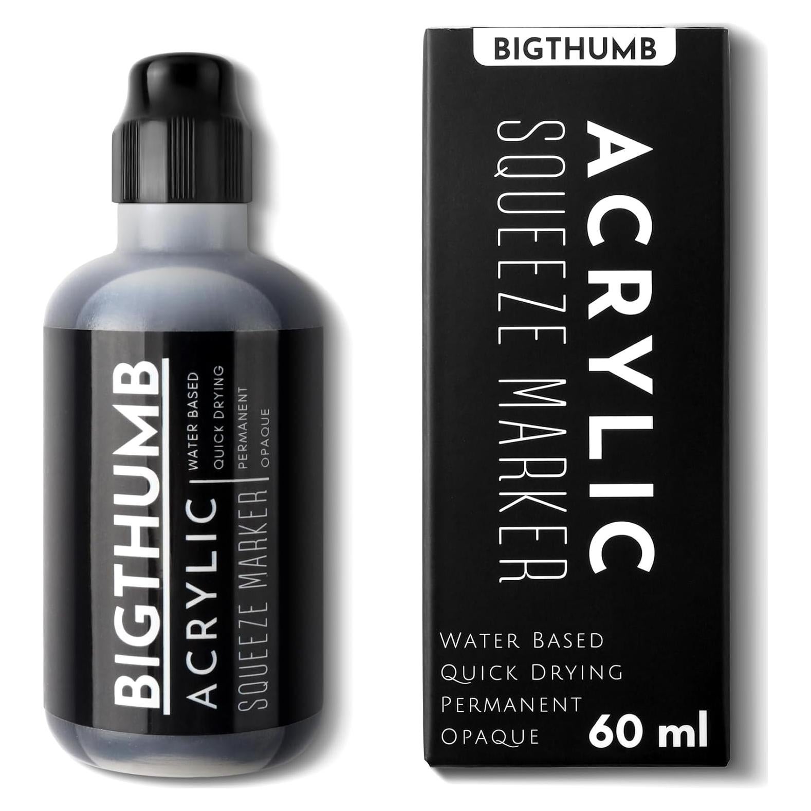 Marcador de pintura BIGTHUMB 15mm negro a base de agua