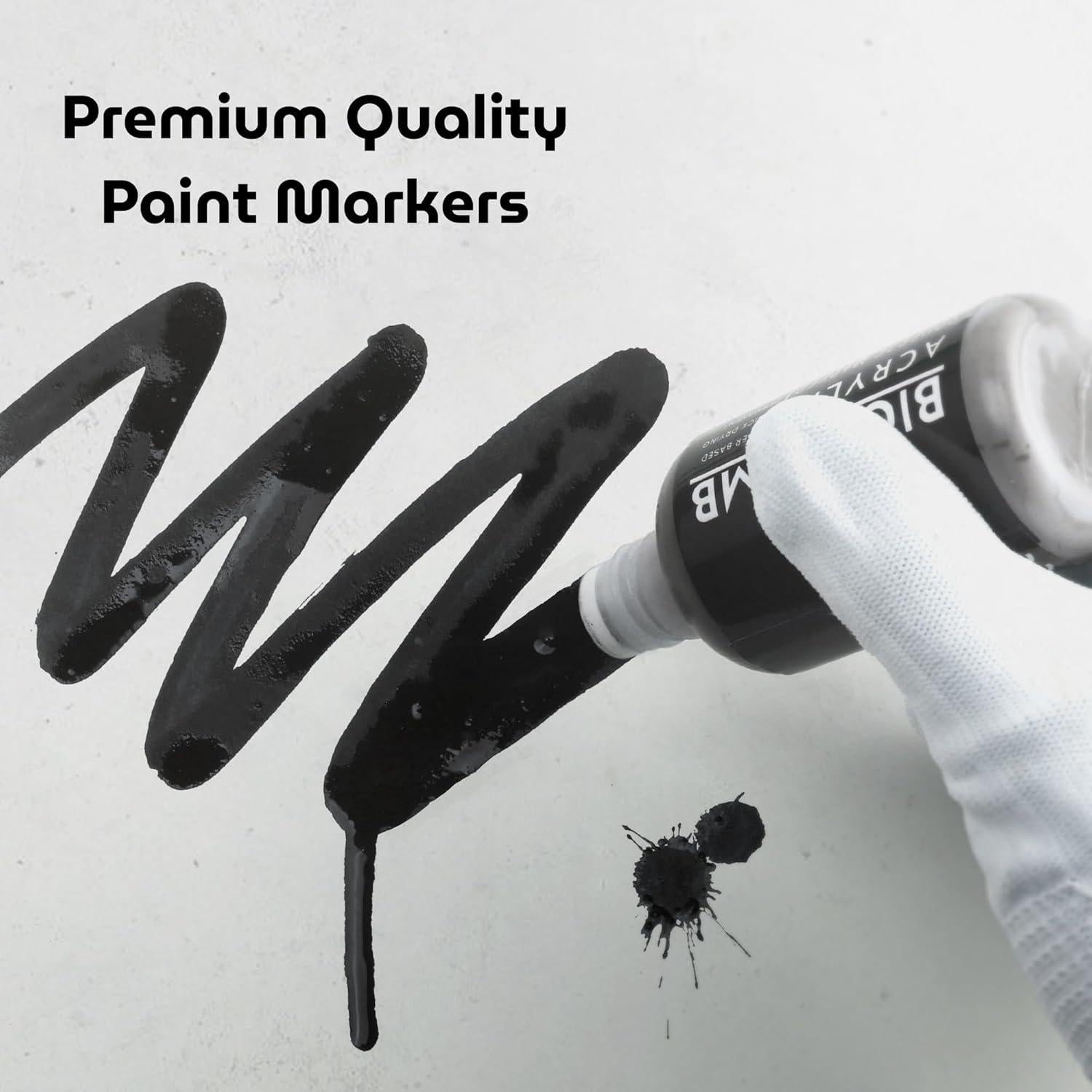 Marcador de pintura BIGTHUMB 15mm negro a base de agua