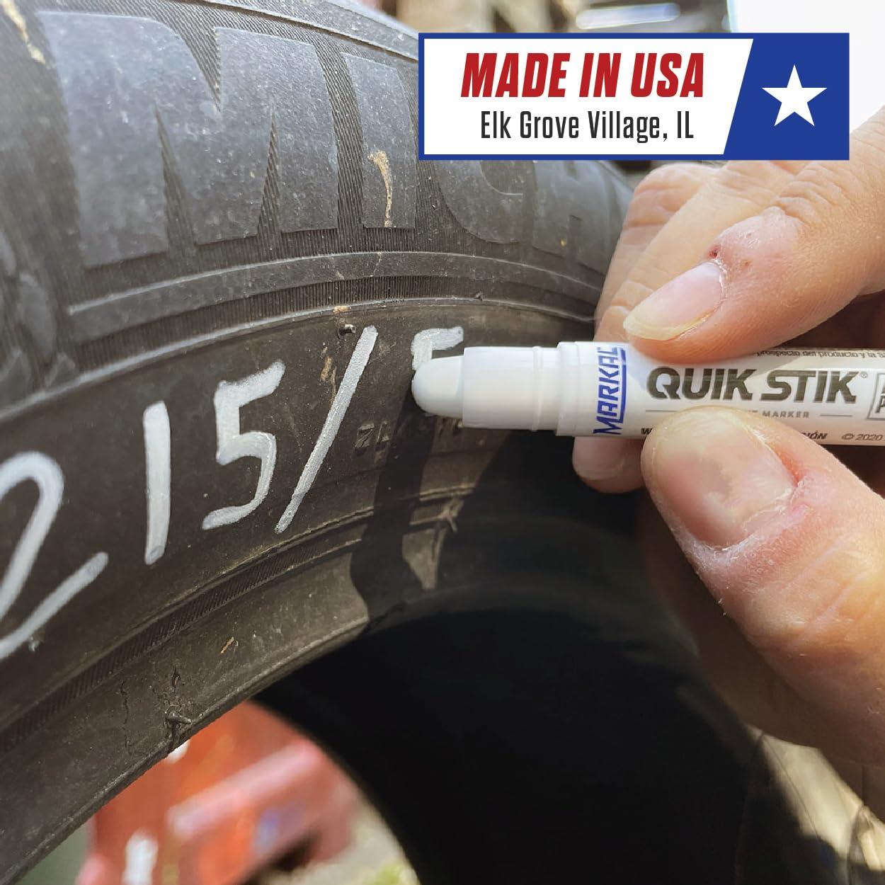 Marcador de Pintura Sólido Markal Quik Stik 12 Unidades Blanco