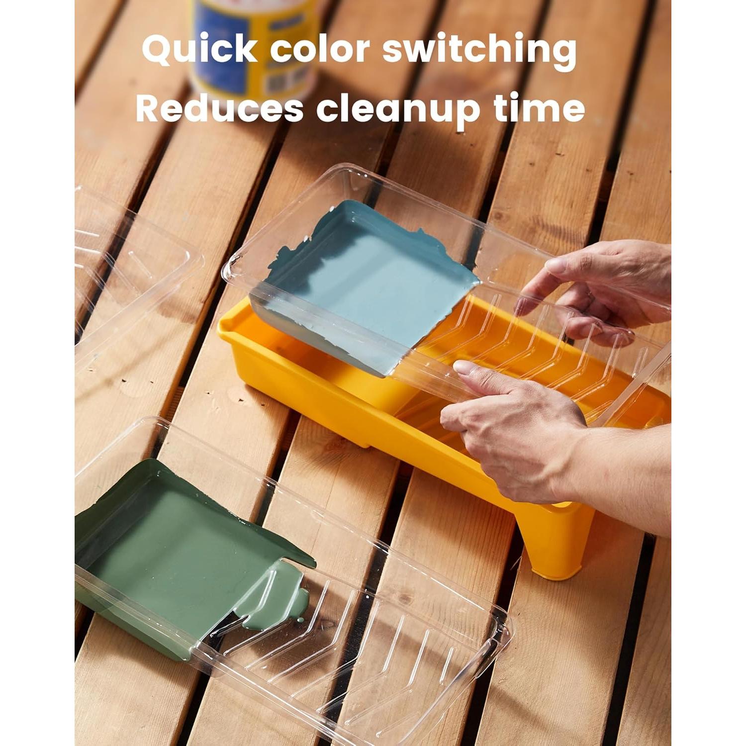 Kit de Pintura Voomey 26 Piezas - Bandeja 4" y Forros