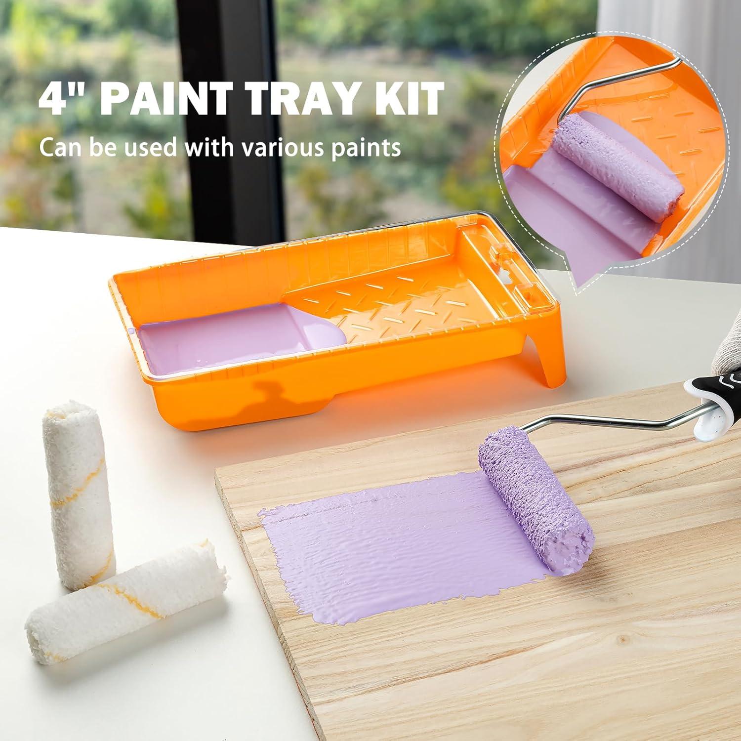 Forros de Bandeja de Pintura 4" Mister Rui - 10 Piezas Desechables