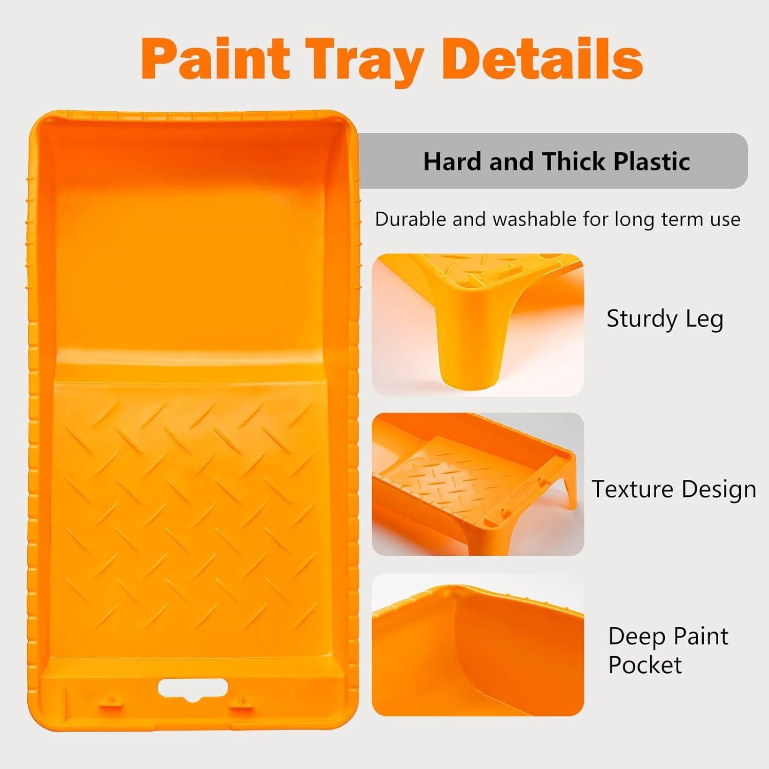 Forros de Bandeja de Pintura 4" Mister Rui - 10 Piezas Desechables