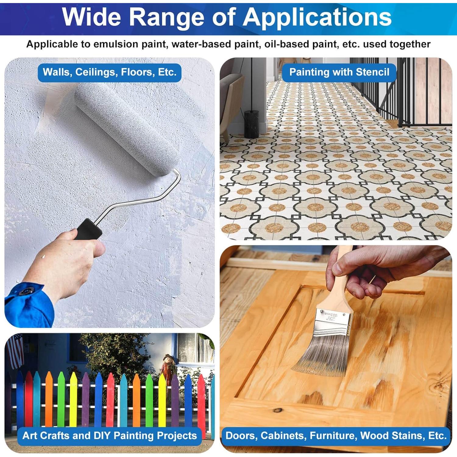 Kit de Pintura Mckanti con Rodillos, Brochas y Accesorios