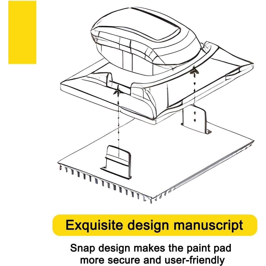 Recortadora de Bordes de Pintura BancoO PET8189 con 2 Almohadillas