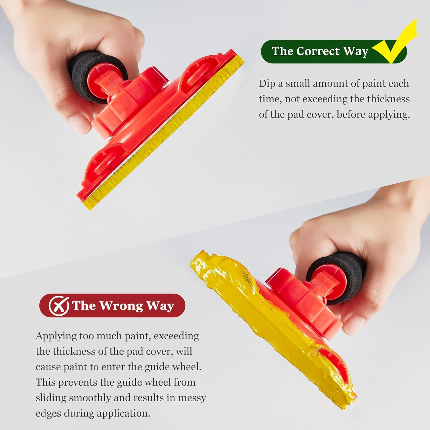 Recortador de pintura DIQQHI con 2 almohadillas de repuesto