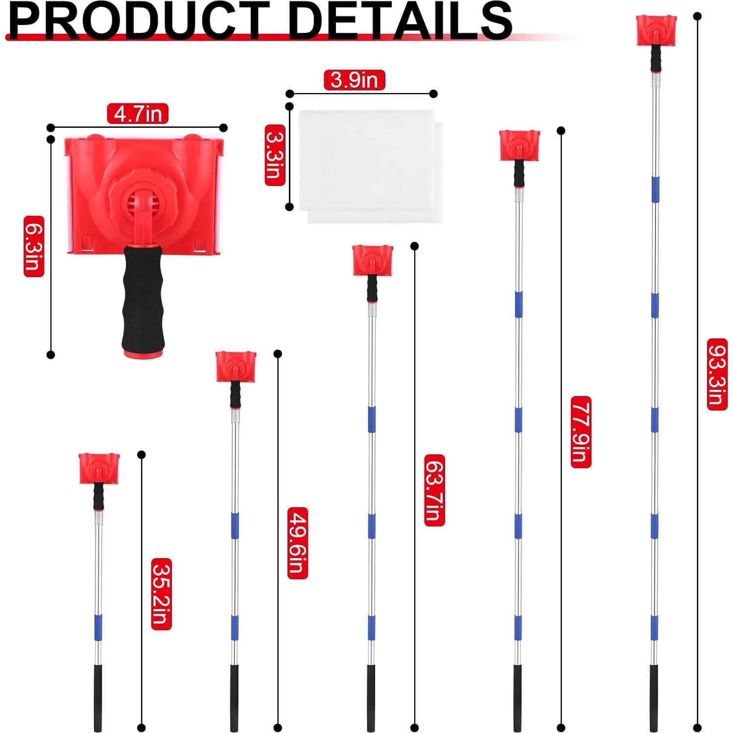 Herramienta de Biselado de Pintura ISIVOVE 6 Secciones 89-236 cm