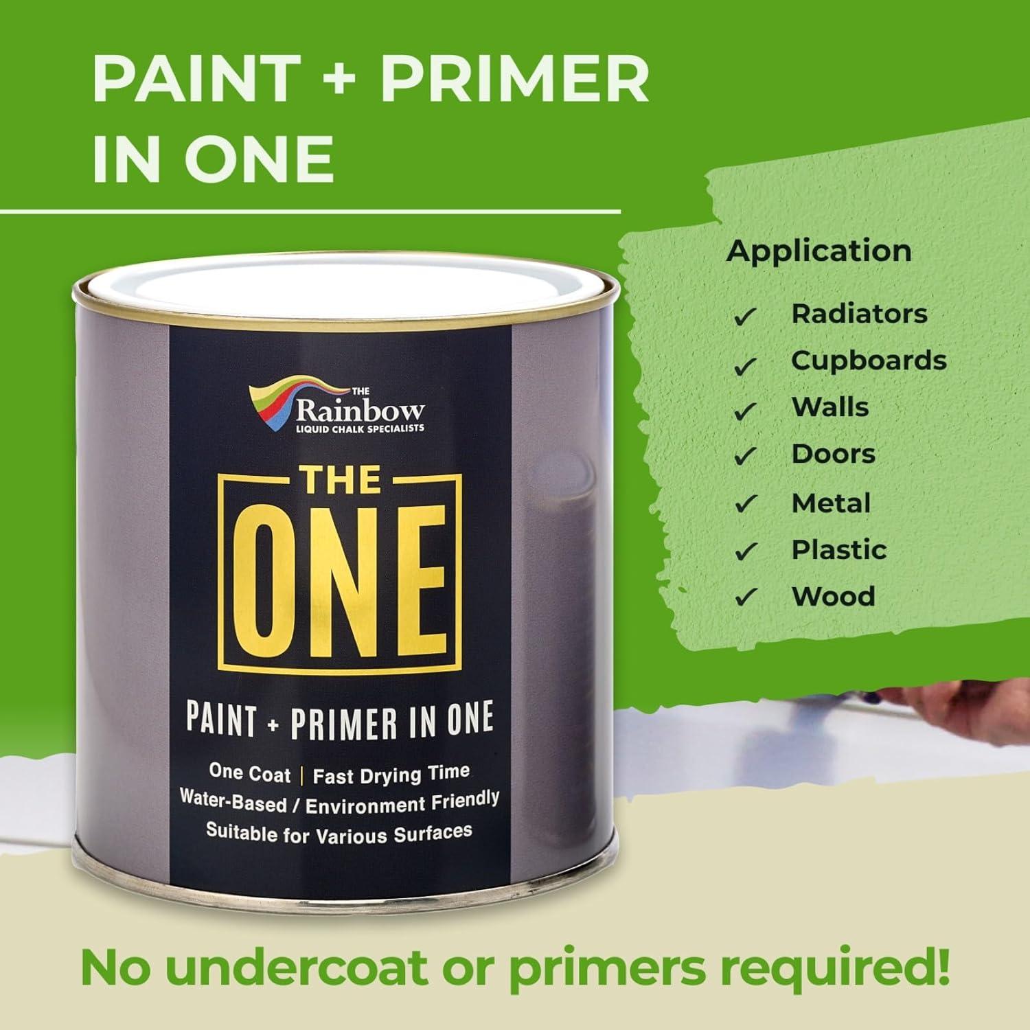 Pintura y Primer Todo en Uno THE ONE Crema Mate 250ml