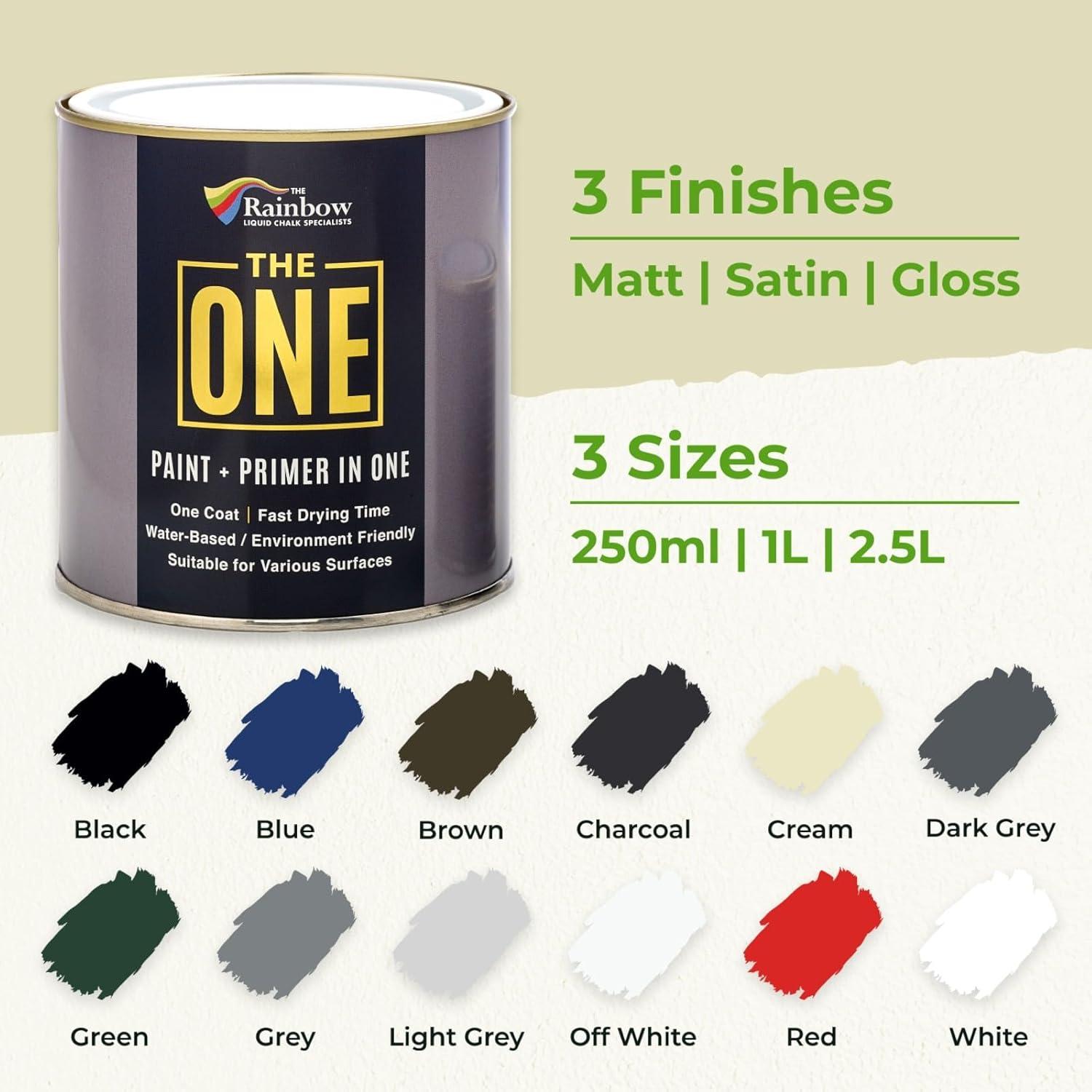 Pintura y Primer Todo en Uno THE ONE Crema Mate 250ml