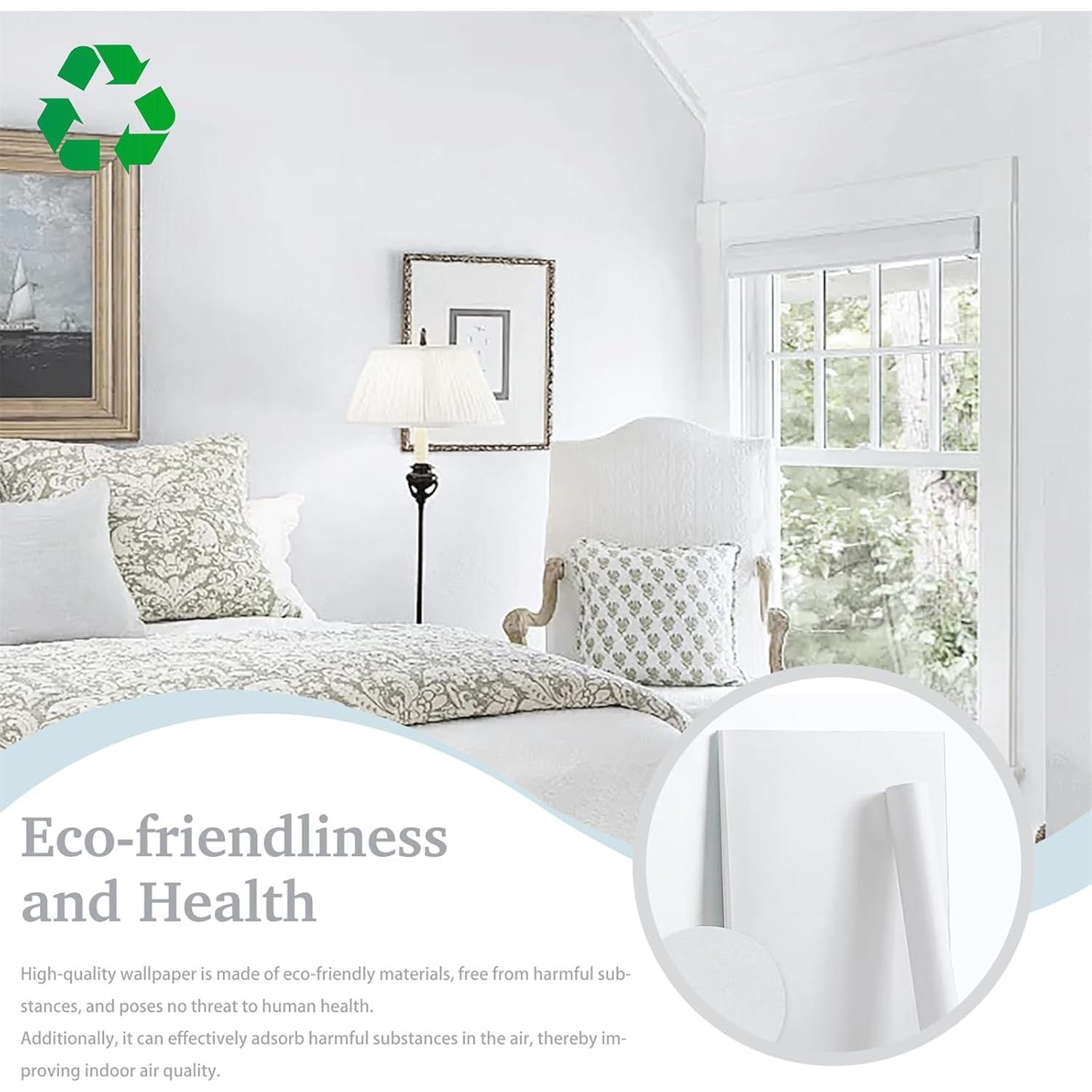 Papel Tapiz Autoadhesivo Dimoon Blanco 45x300 cm Ecológico