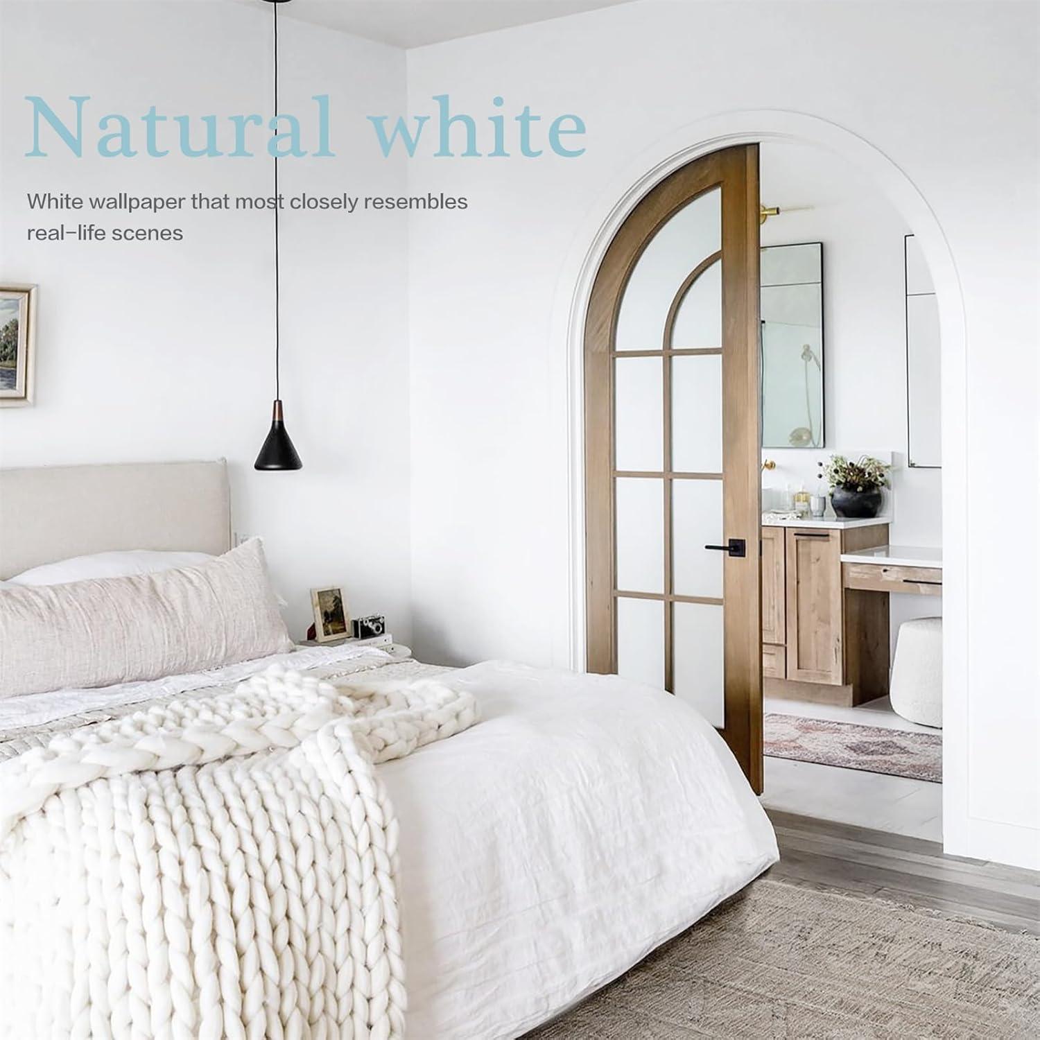 Papel Tapiz Autoadhesivo Dimoon Blanco 45x300 cm Ecológico