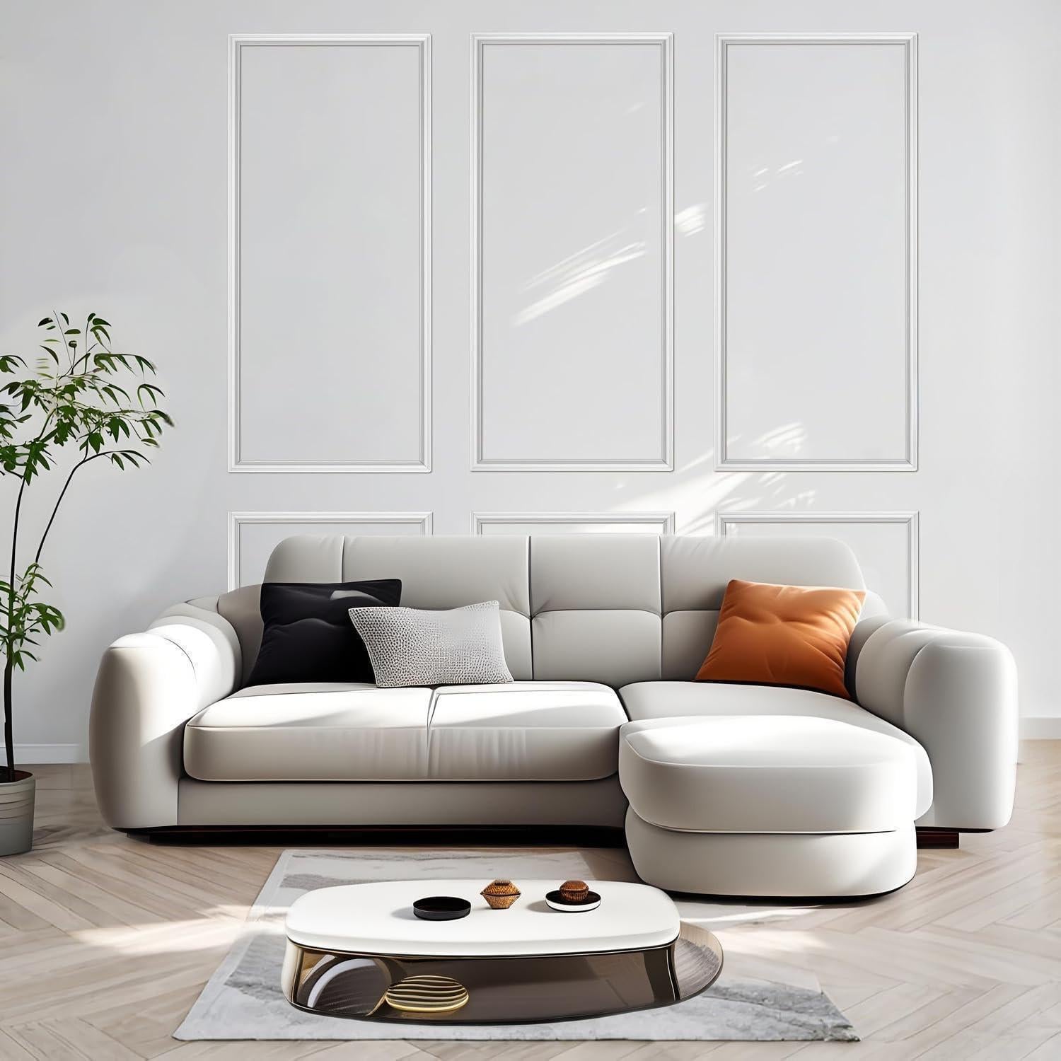 Kit de Molduras de Pared Autoadhesivas TRAIN2 ART 6 Juegos 61x137 cm