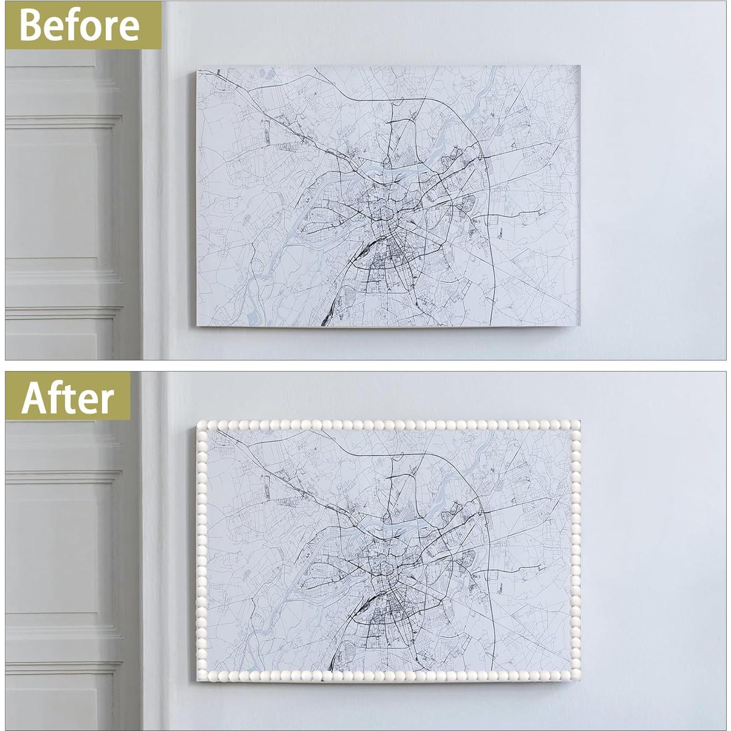 Moldura Autoadhesiva Trimold 3m PVC Blanco 0.39cm DIY