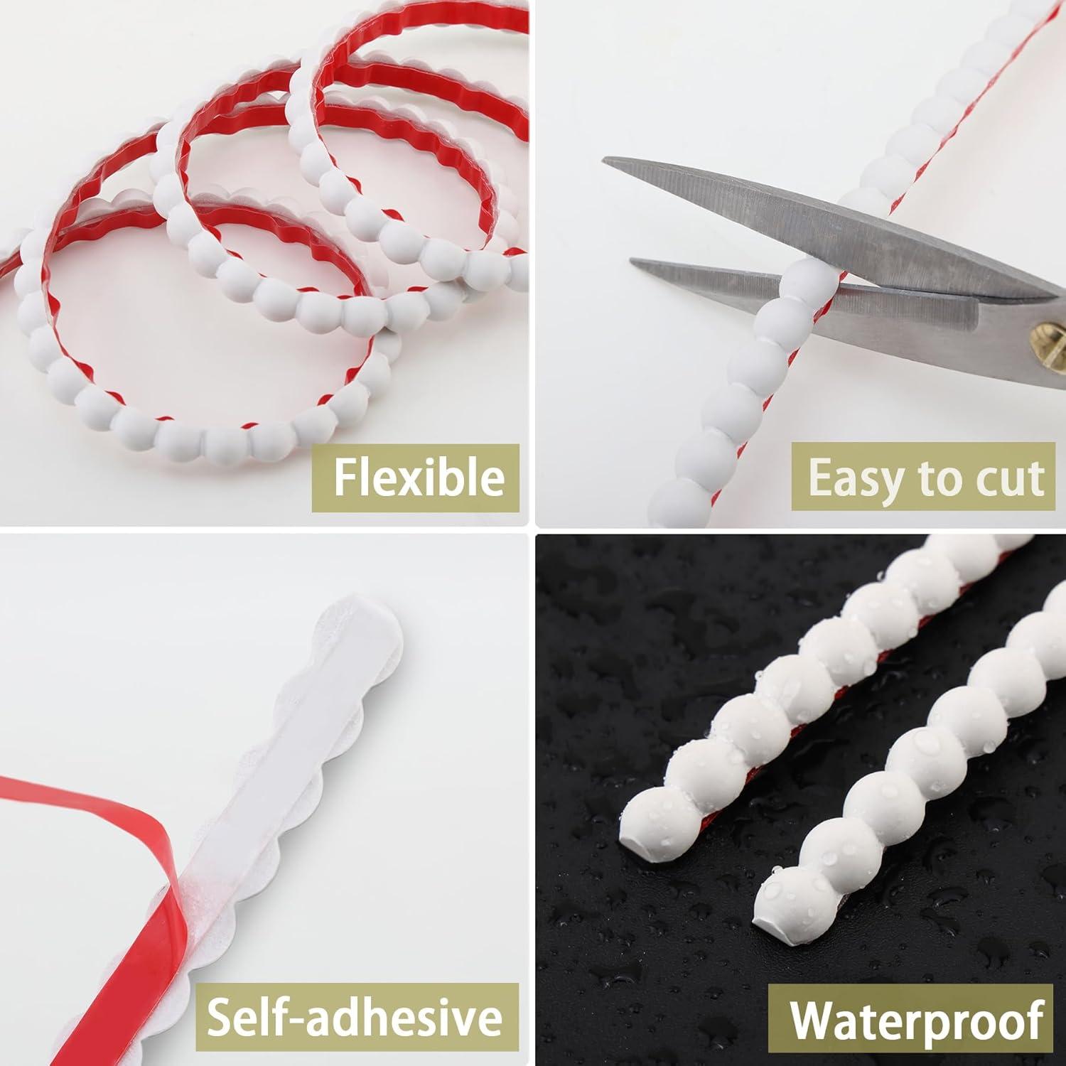 Moldura Autoadhesiva Trimold 3m PVC Blanco 0.39cm DIY