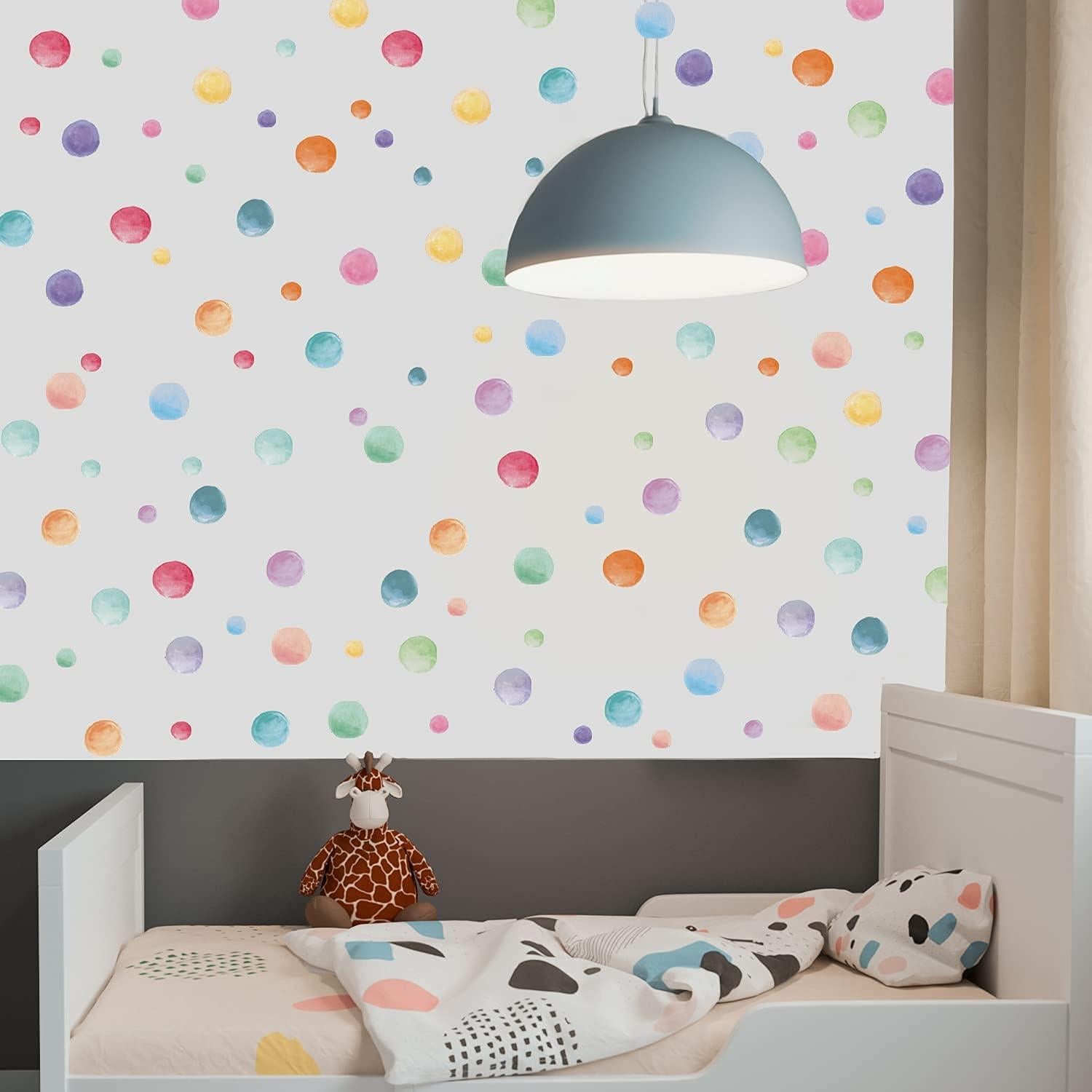 Pegatinas de Pared Kasubeso 123 Pcs Lunares Multicolor