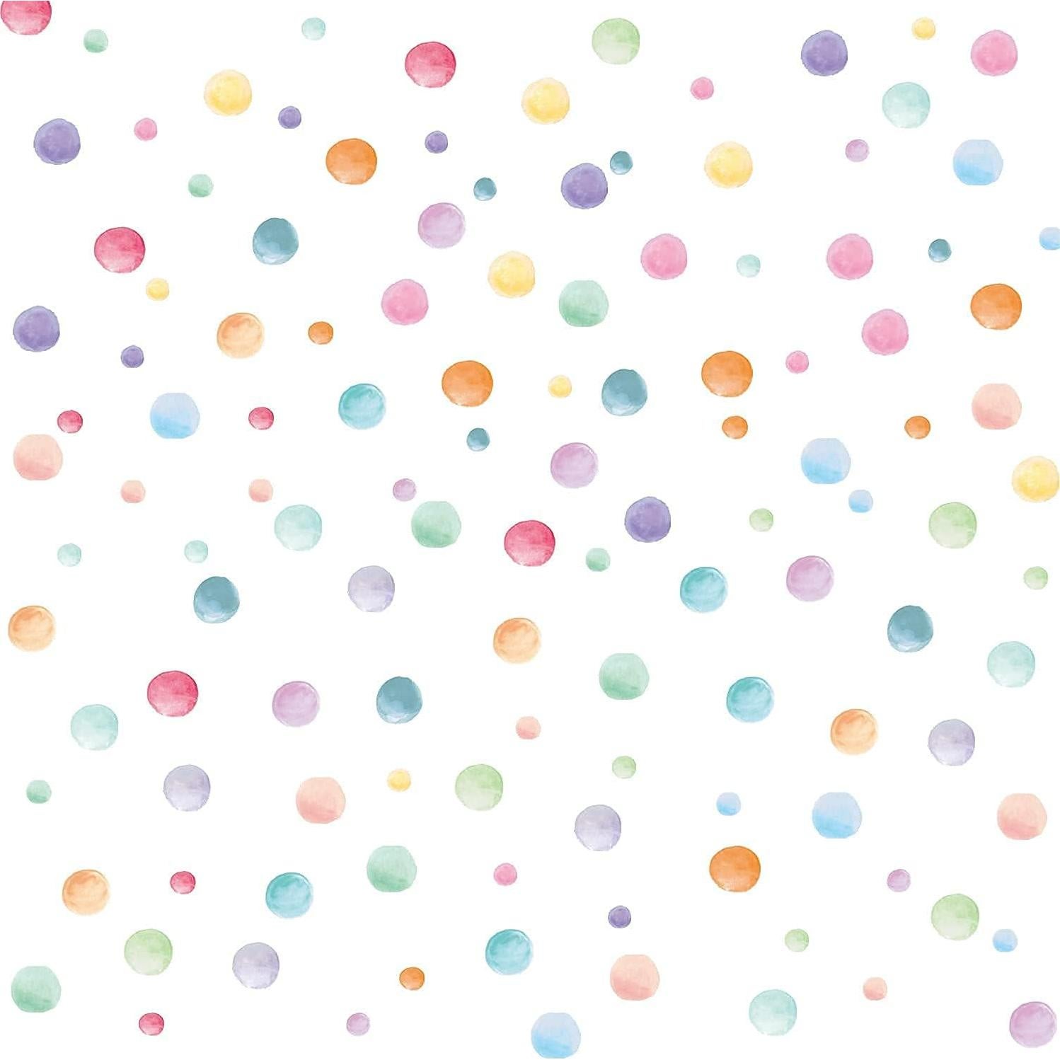 Pegatinas de Pared Kasubeso 123 Pcs Lunares Multicolor