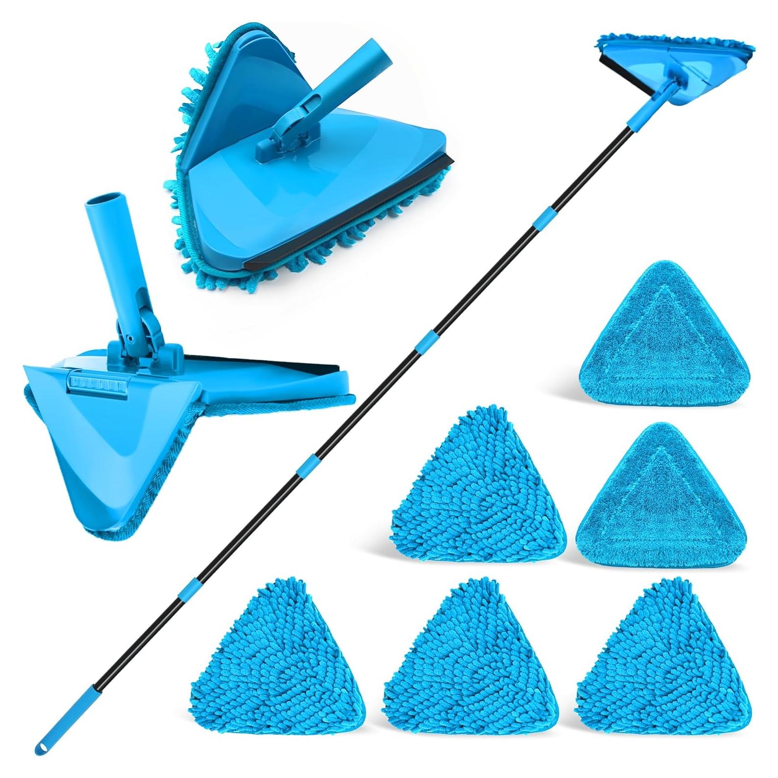 Limpiador de Pared NEWE S1-2 con Mango de 203.2 cm y 4 Trapos