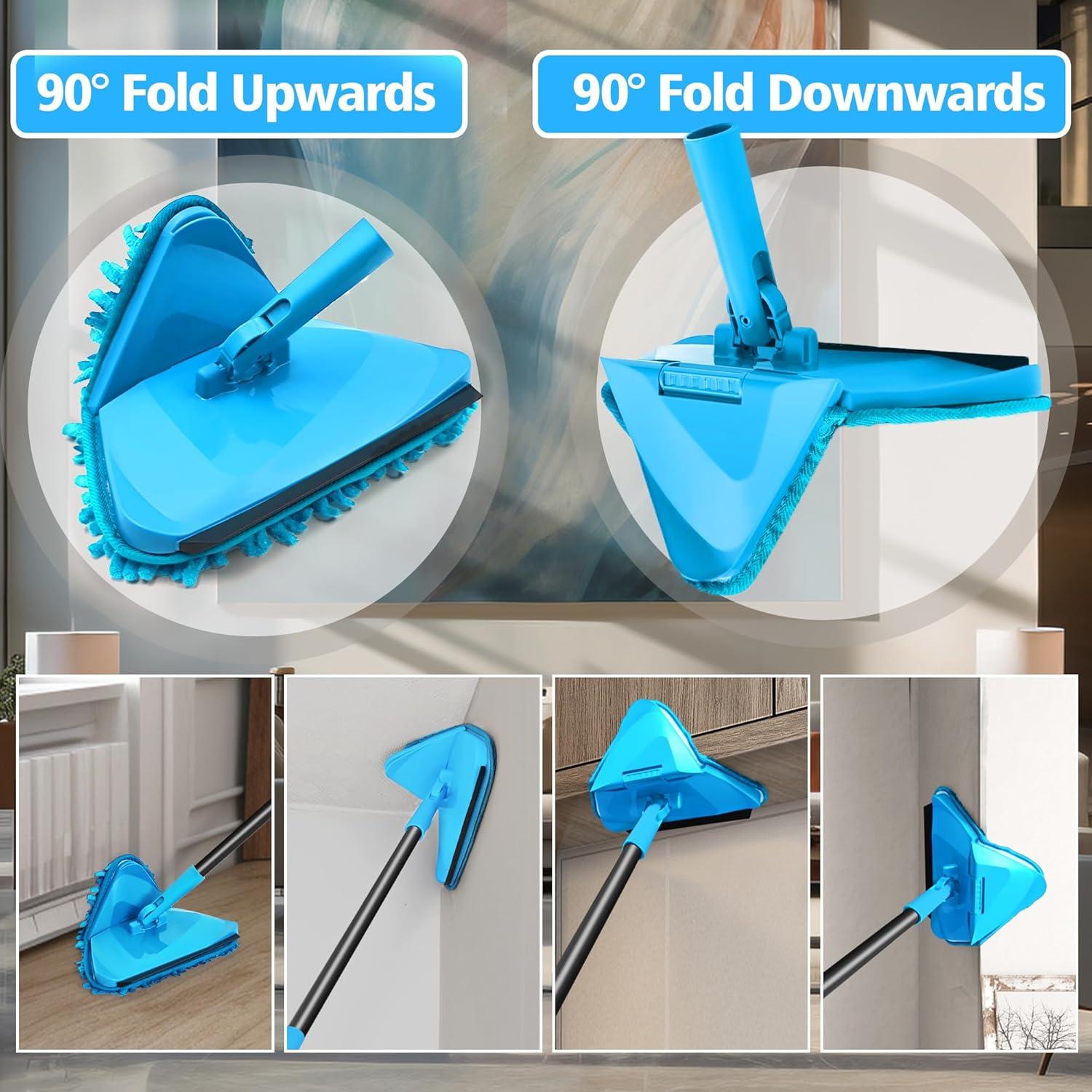 Limpiador de Pared NEWE S1-2 con Mango de 203.2 cm y 4 Trapos