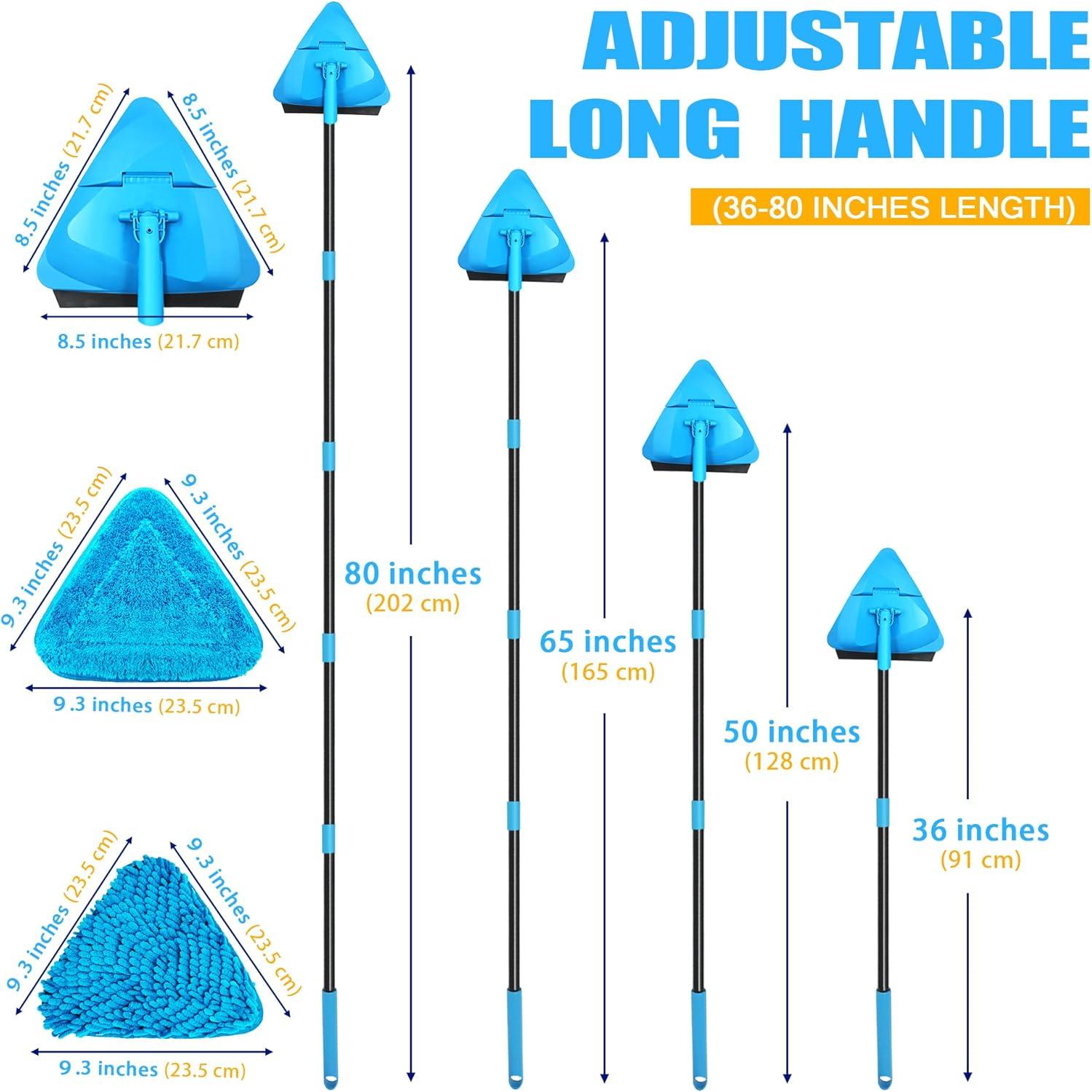 Limpiador de Pared NEWE S1-2 con Mango de 203.2 cm y 4 Trapos