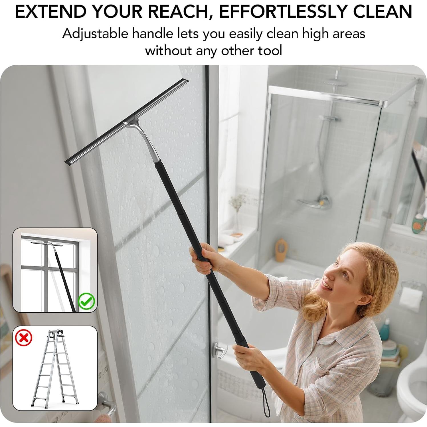 Limpiador Telescópico Rakovar para Ducha y Ventanas 38-130 cm