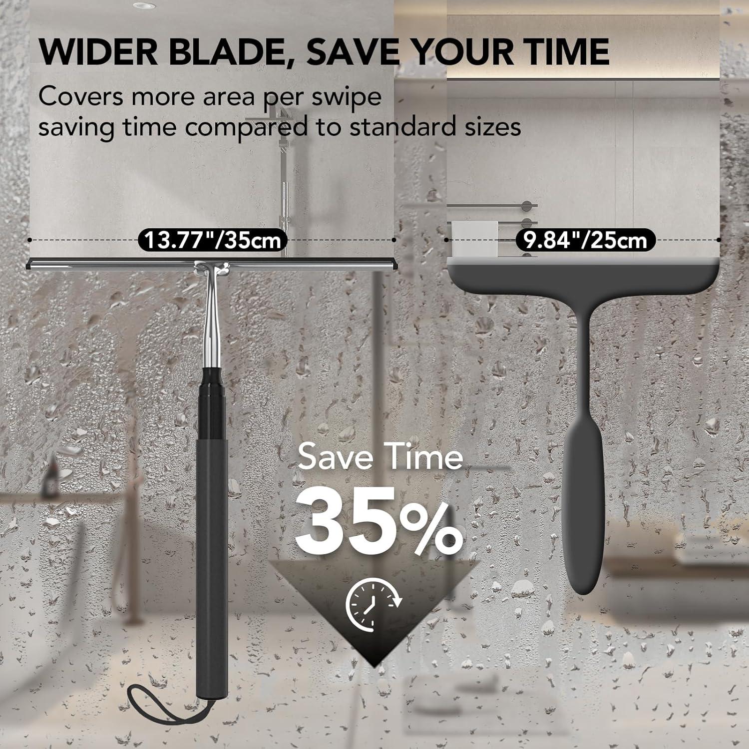 Limpiador Telescópico Rakovar para Ducha y Ventanas 38-130 cm