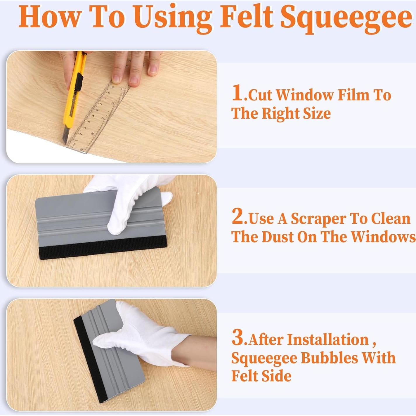 Kit de 2 Raspadores de Vinilo Sliverdew 15x7.7cm