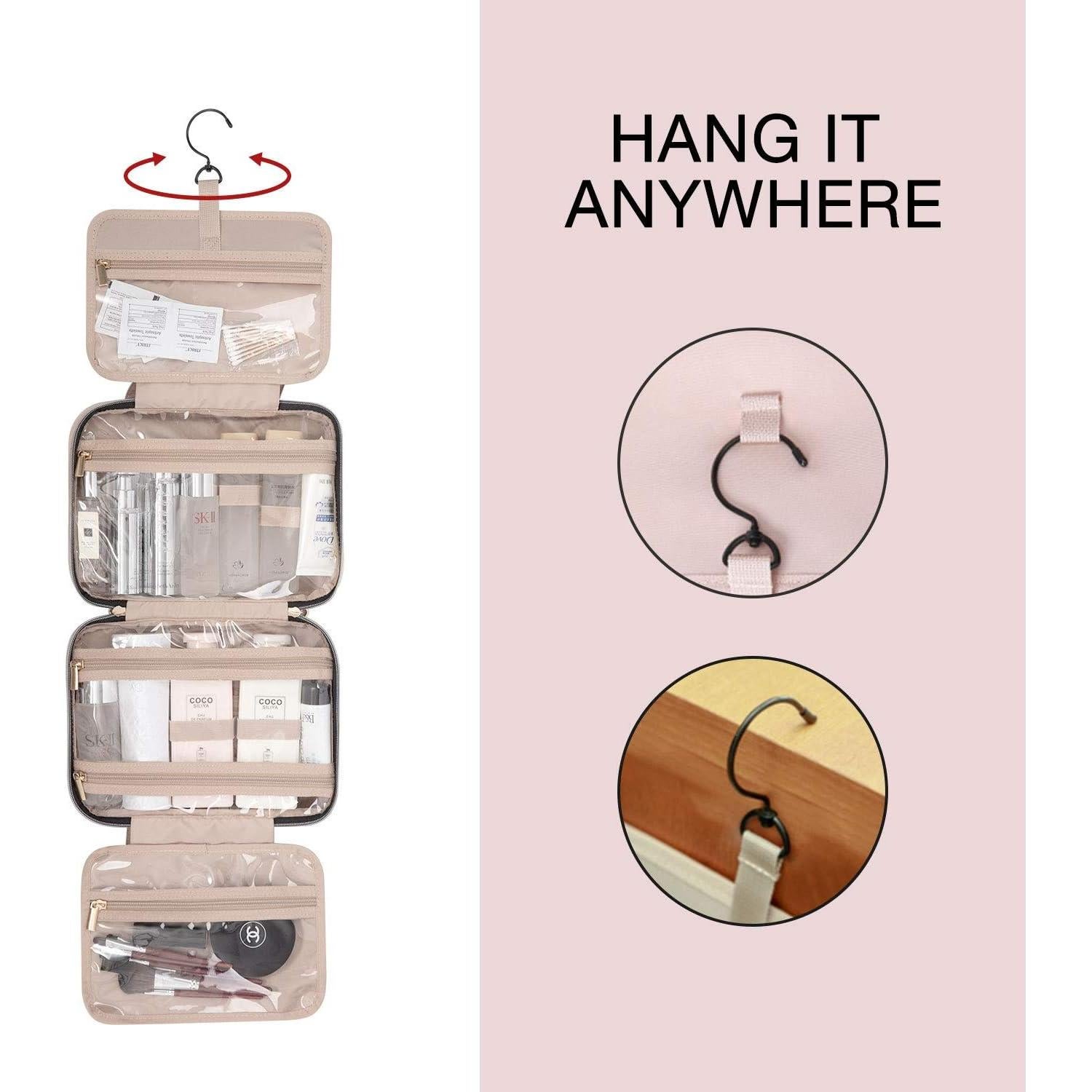 BAGSMART Bolsa de Aseo Grande Organizador de Viaje Negro