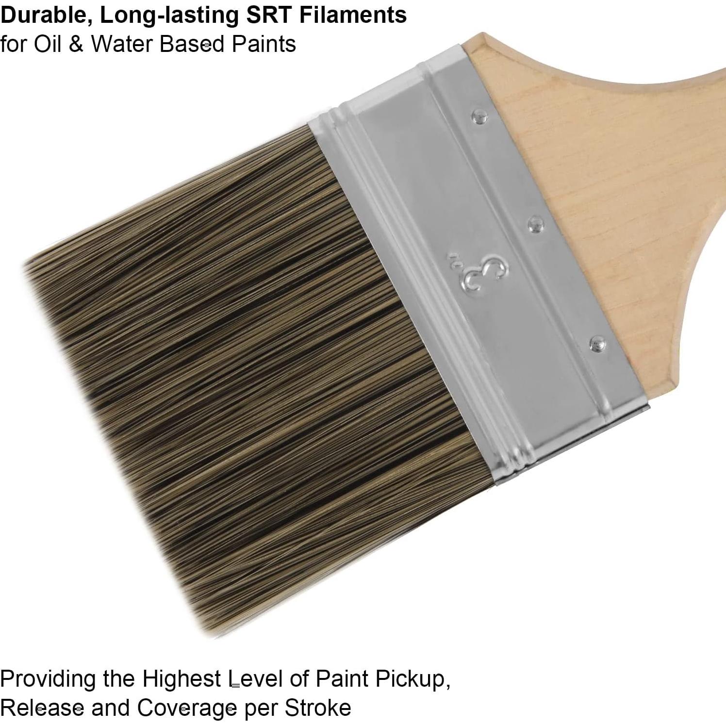 Juego de Brochas de Pintura Genixart 5 Piezas Sintéticas