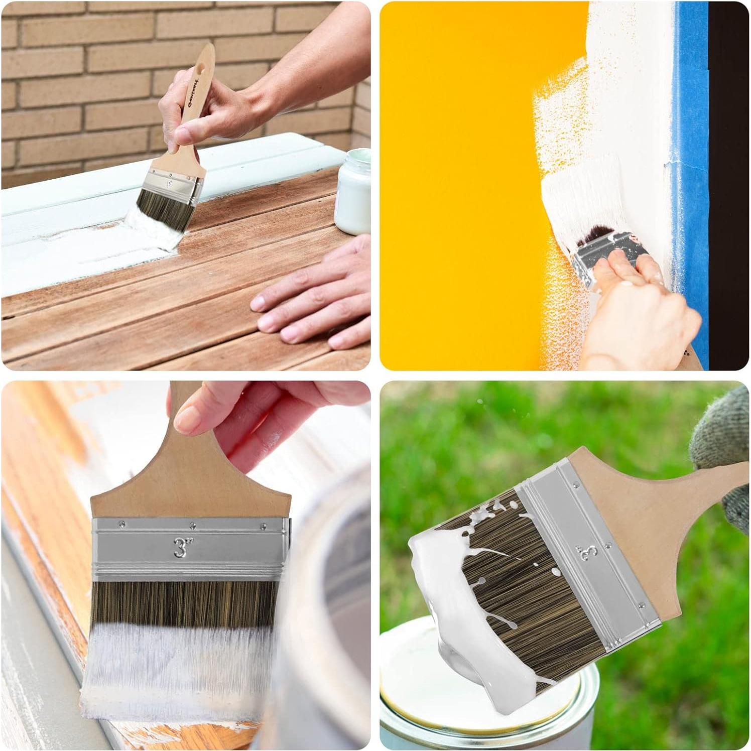 Juego de Brochas de Pintura Genixart 5 Piezas Sintéticas