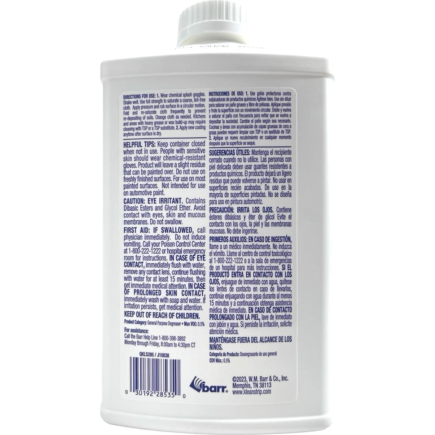 Lijador Desengrasante Klean-Strip Wm Barr 1.1kg