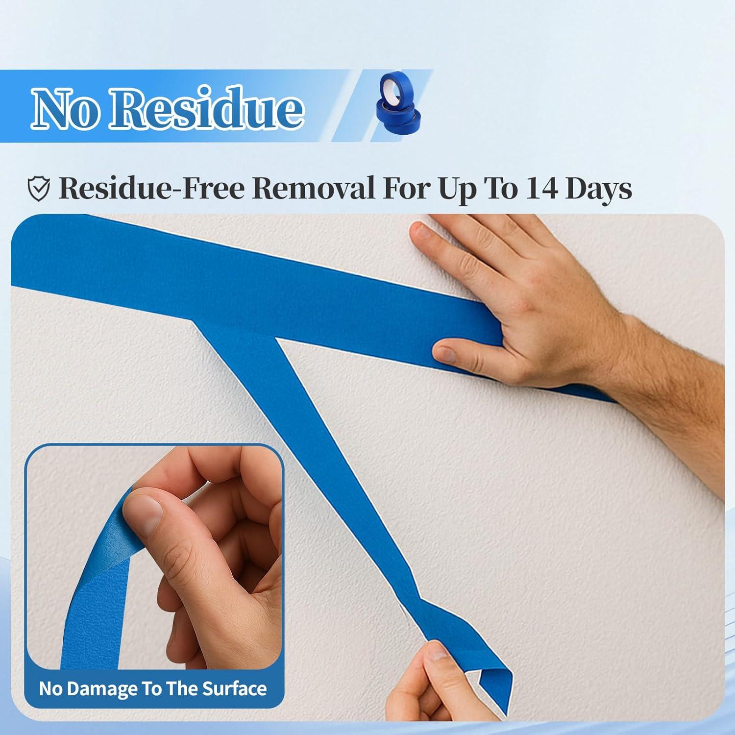 Cinta de Pintor Azul Dindindang 2" x 45.72m - 10 Rollos