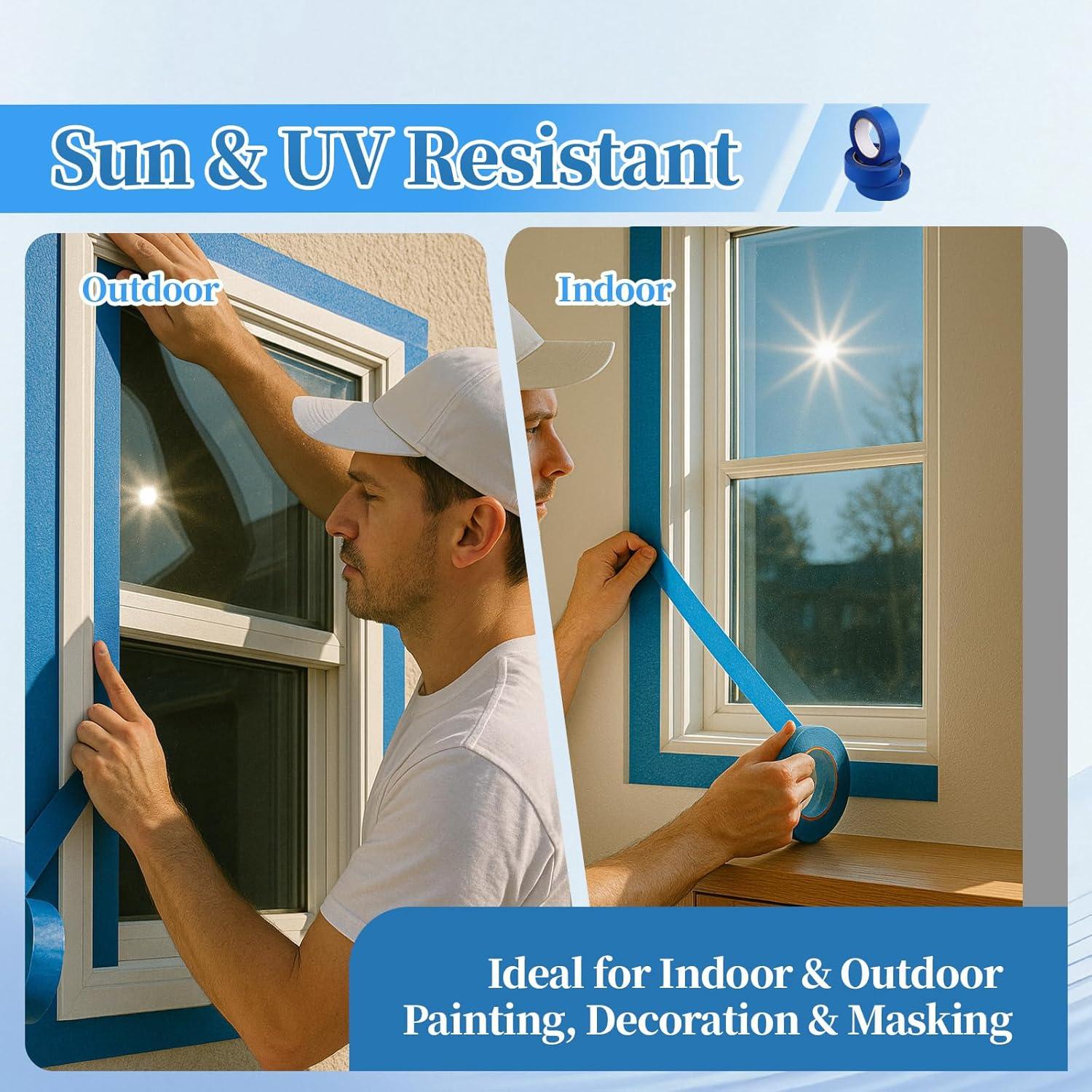 Cinta de Pintor Azul Dindindang 2" x 45.72m - 10 Rollos