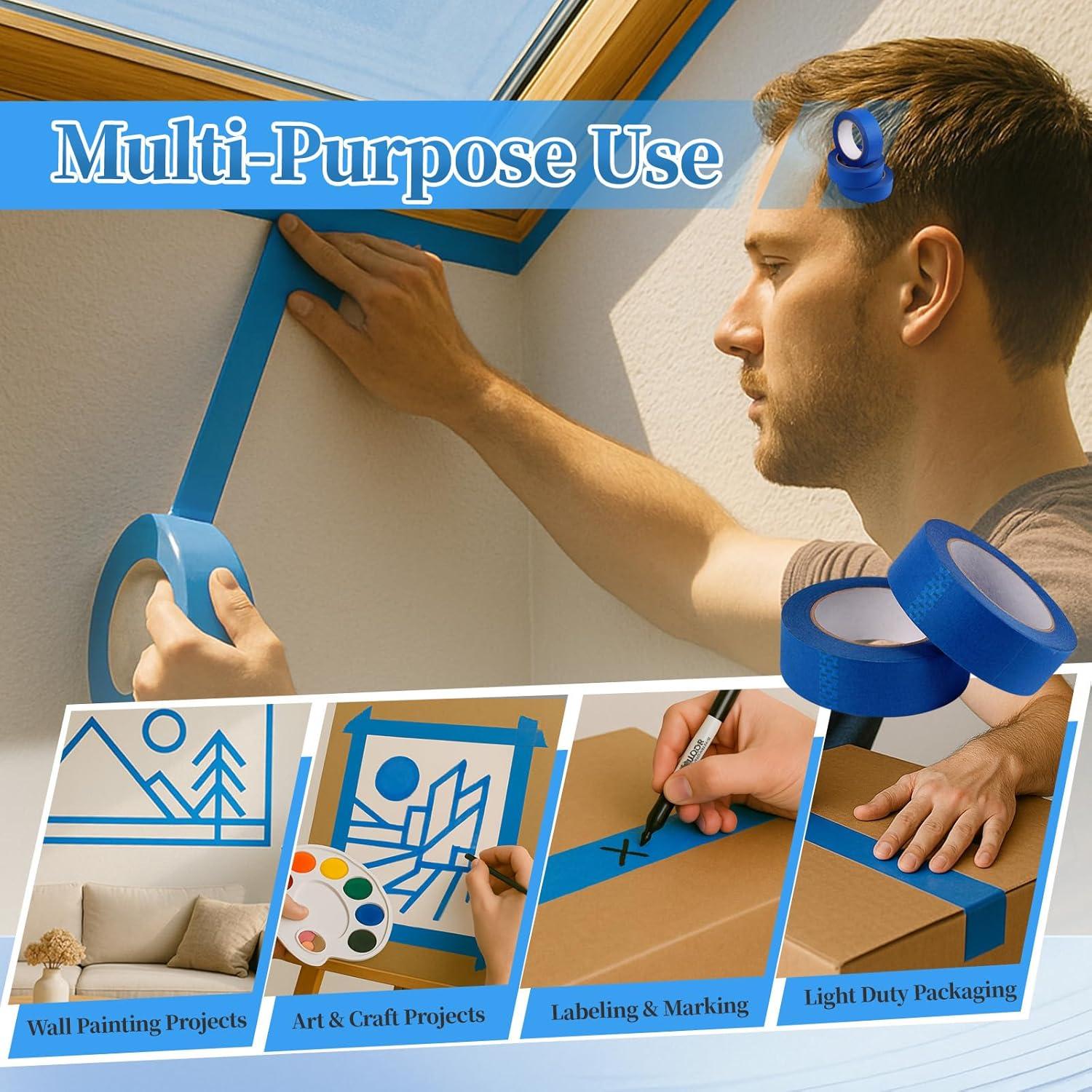 Cinta de Pintor Azul Dindindang 2" x 45.72m - 10 Rollos