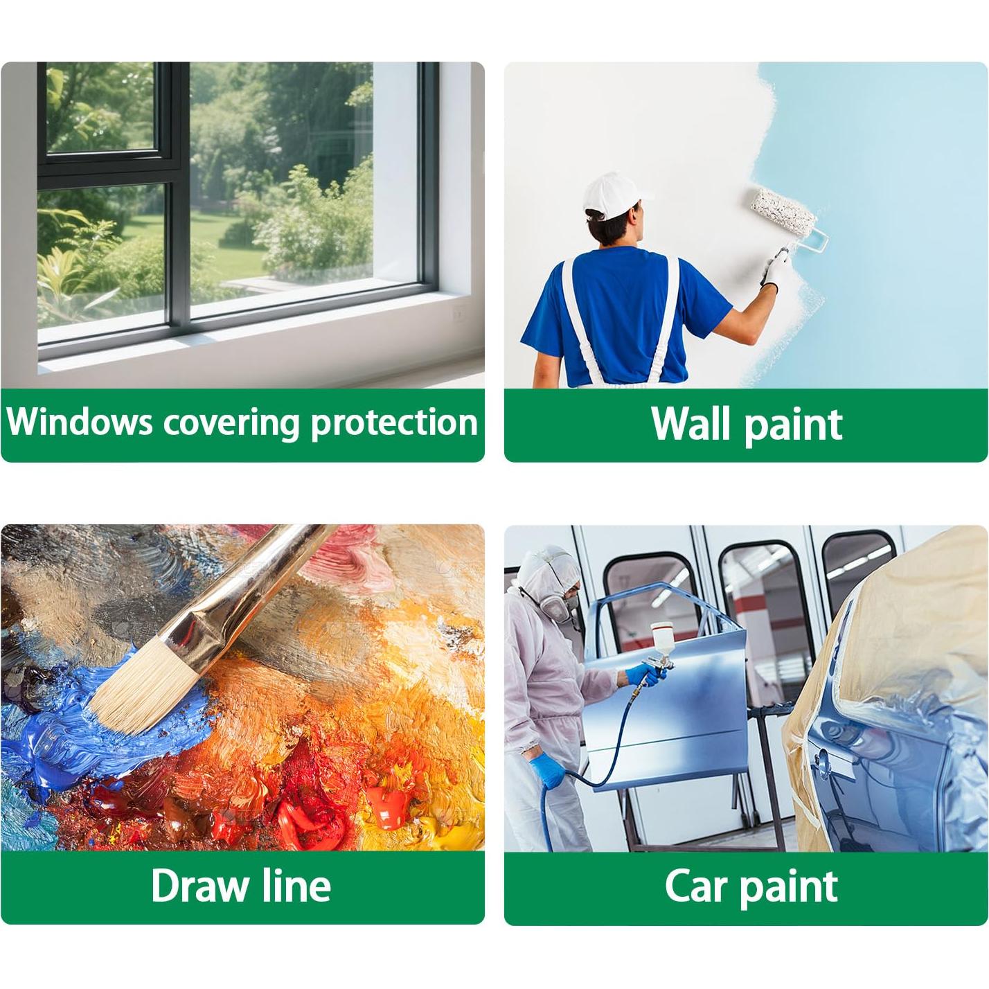 Cinta de Pintor Verde STIKBOND 140mic 5cm x 50m - Paquete de 4