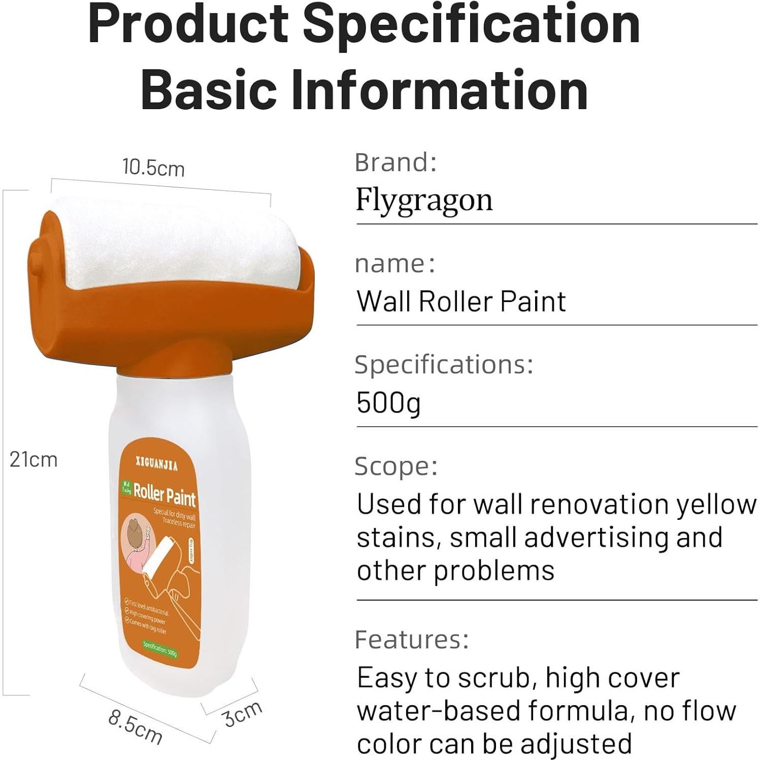 Pintura Blanca para Paredes Flygragon 0.62 kg 1 paquete