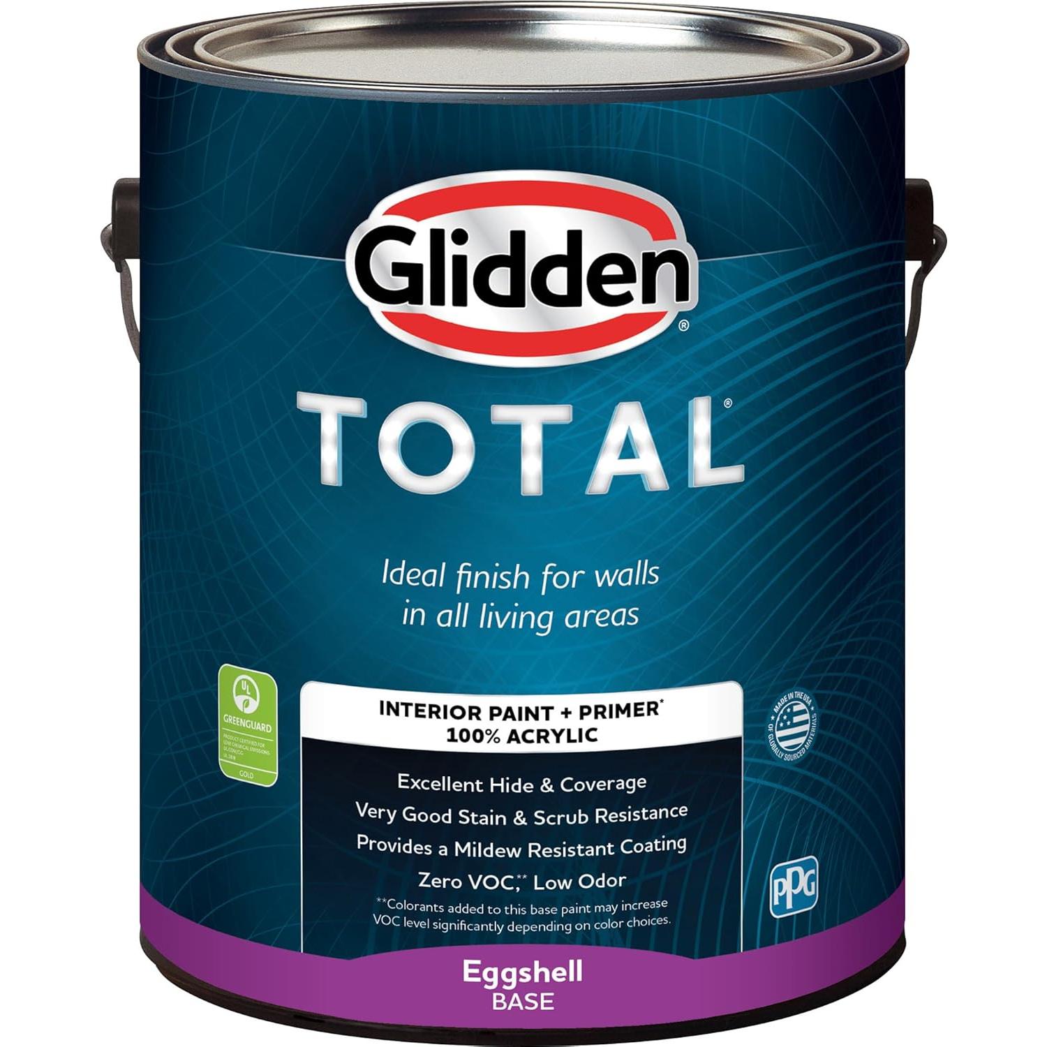 Pintura y Primer Interior Glidden Total 1 Galón Blanco Roto