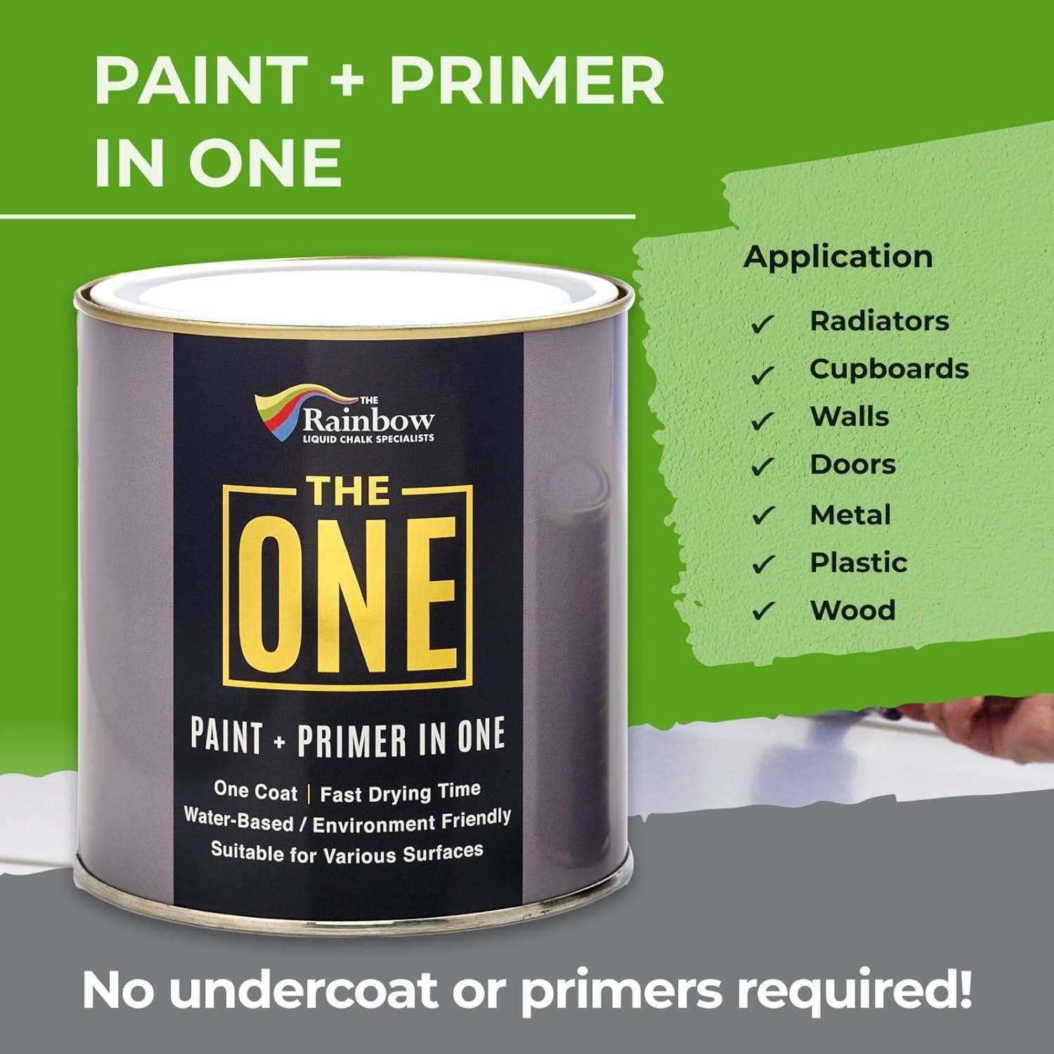 Pintura y Primer Todo en Uno LA UNA - Gris Brillante 250ml