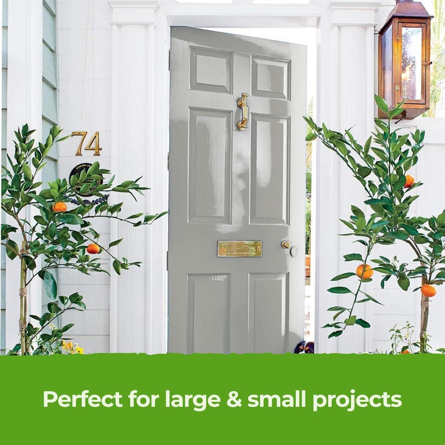 Pintura y Primer Todo en Uno LA UNA - Gris Claro Brillante 1L