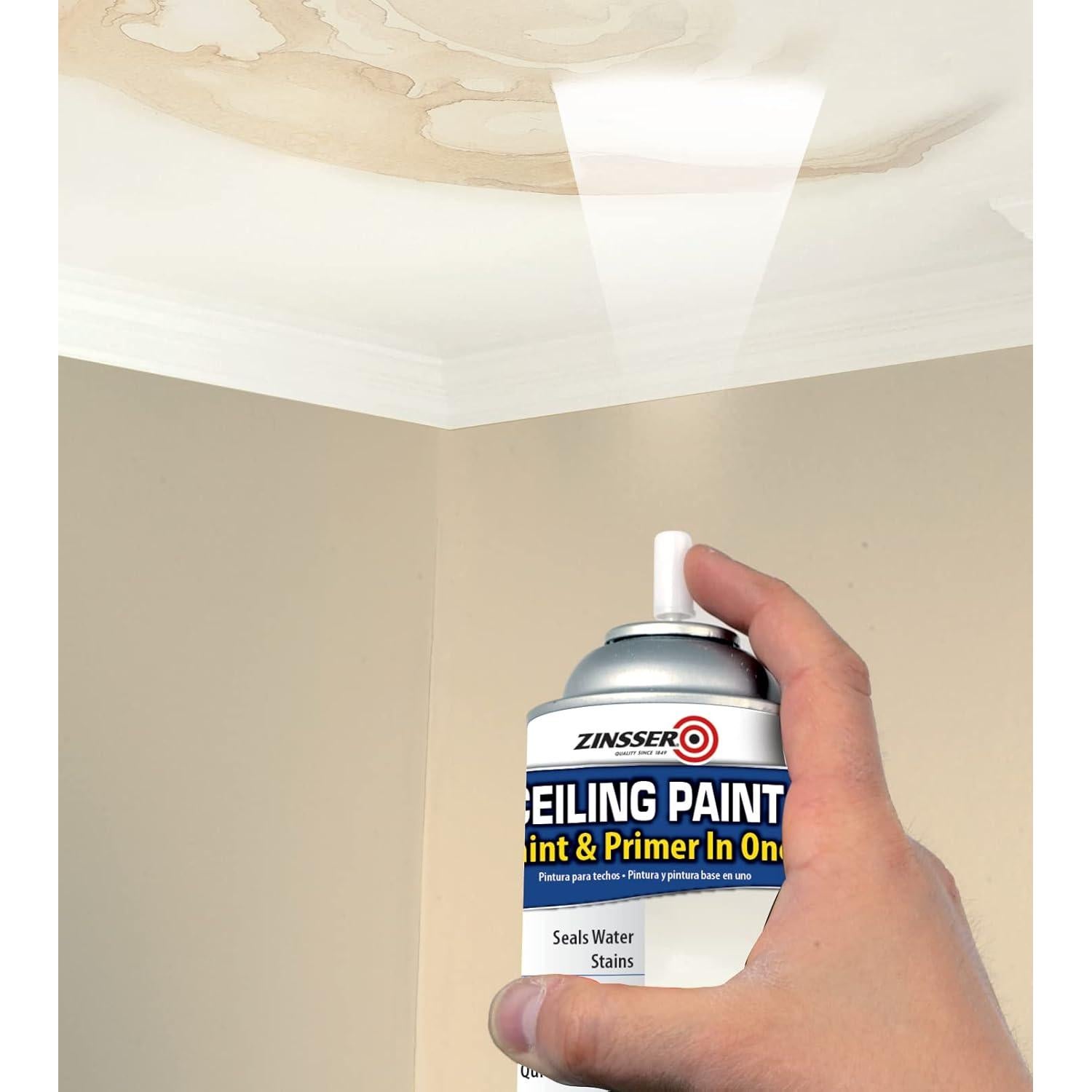 Pintura y Primer Acrílico Zinsser 13 oz Blanco Mate Spray