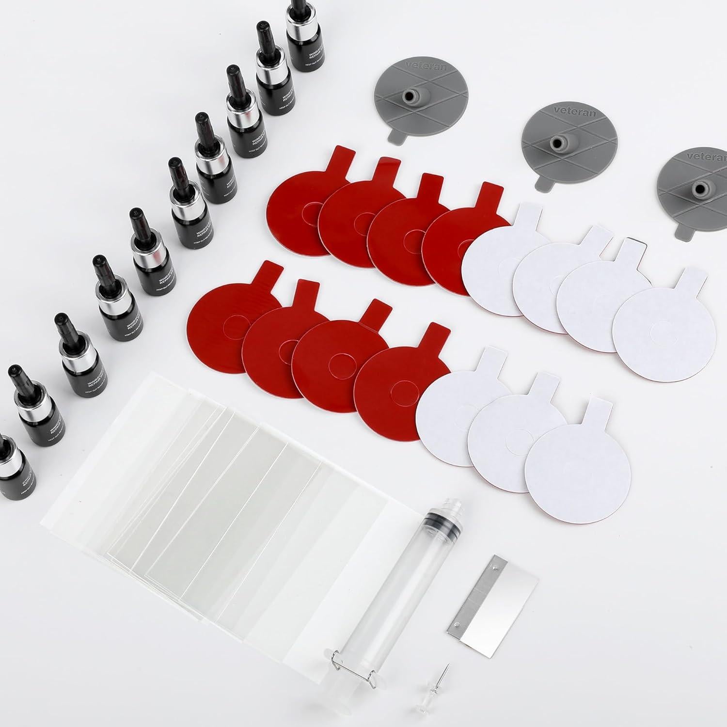 Kit de Reparación de Parabrisas Wixuoe 10 Pcs Resina