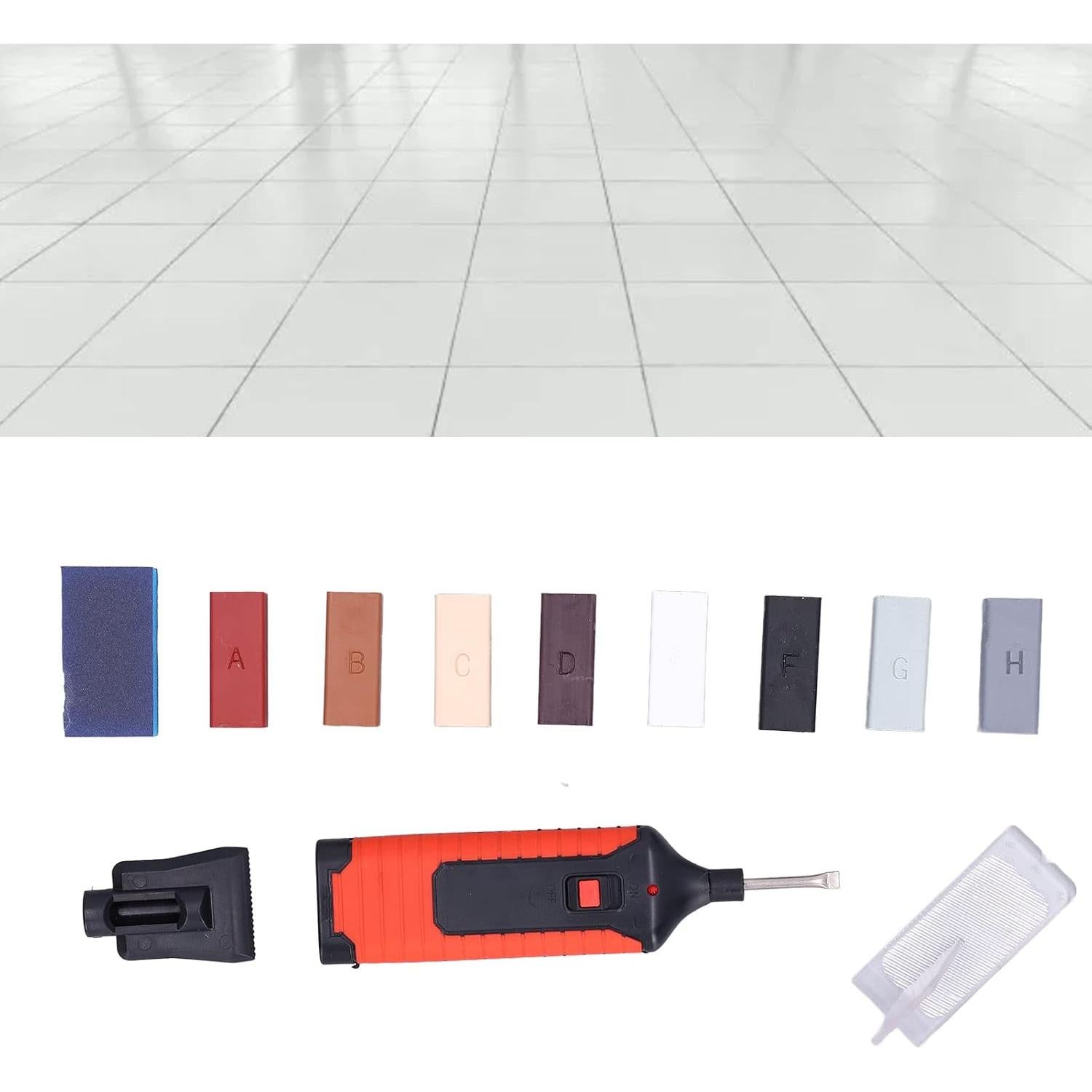 Kit de Reparación de Azulejos DAUERHAFT 8 Colores Cera