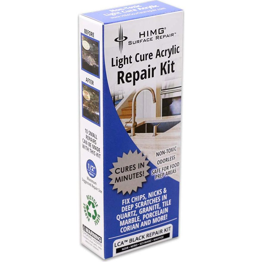 Kit de Reparación de Encimeras Negras HIMG - Granito, Cuarzo, Mármol